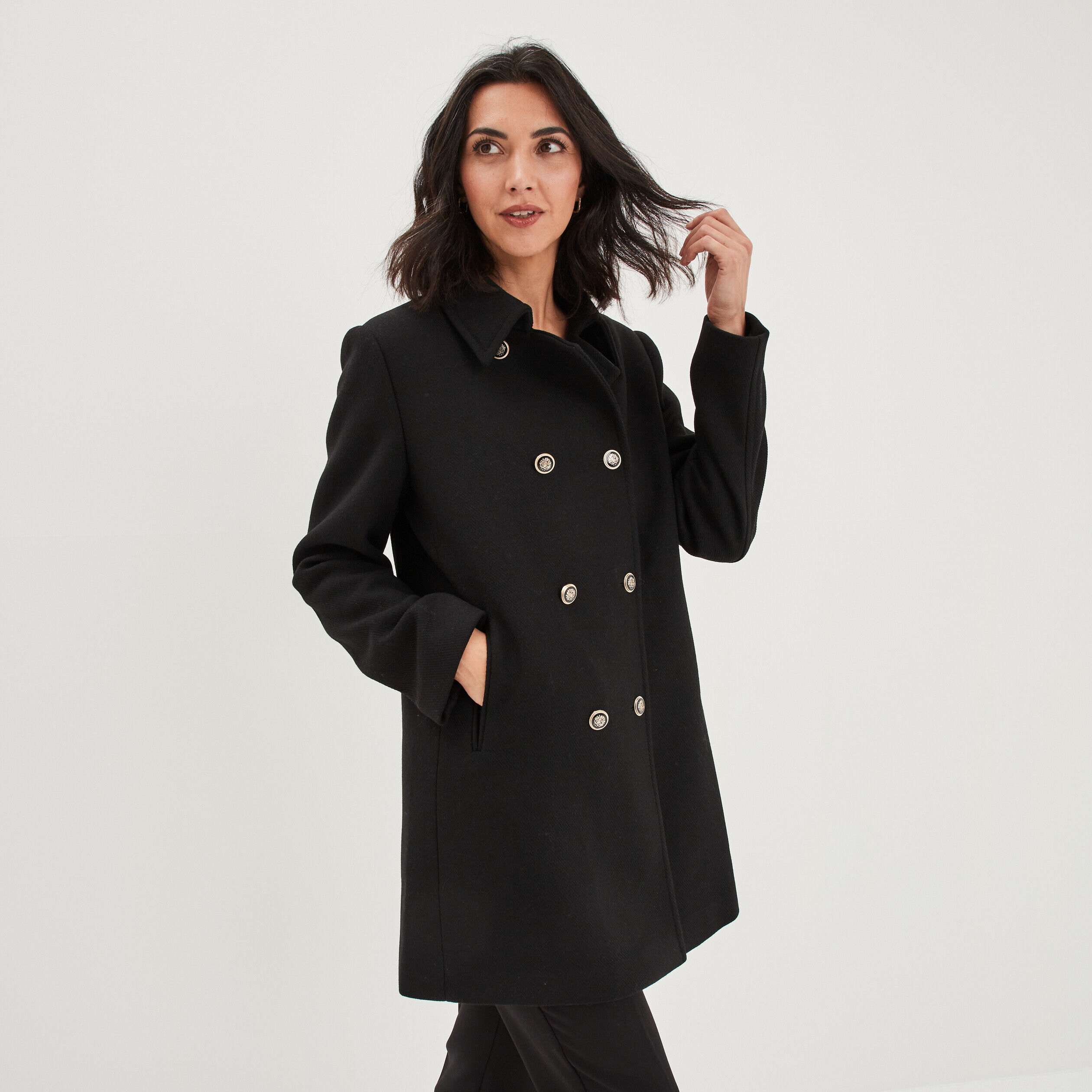 Manteau mi long LH femme pas cher