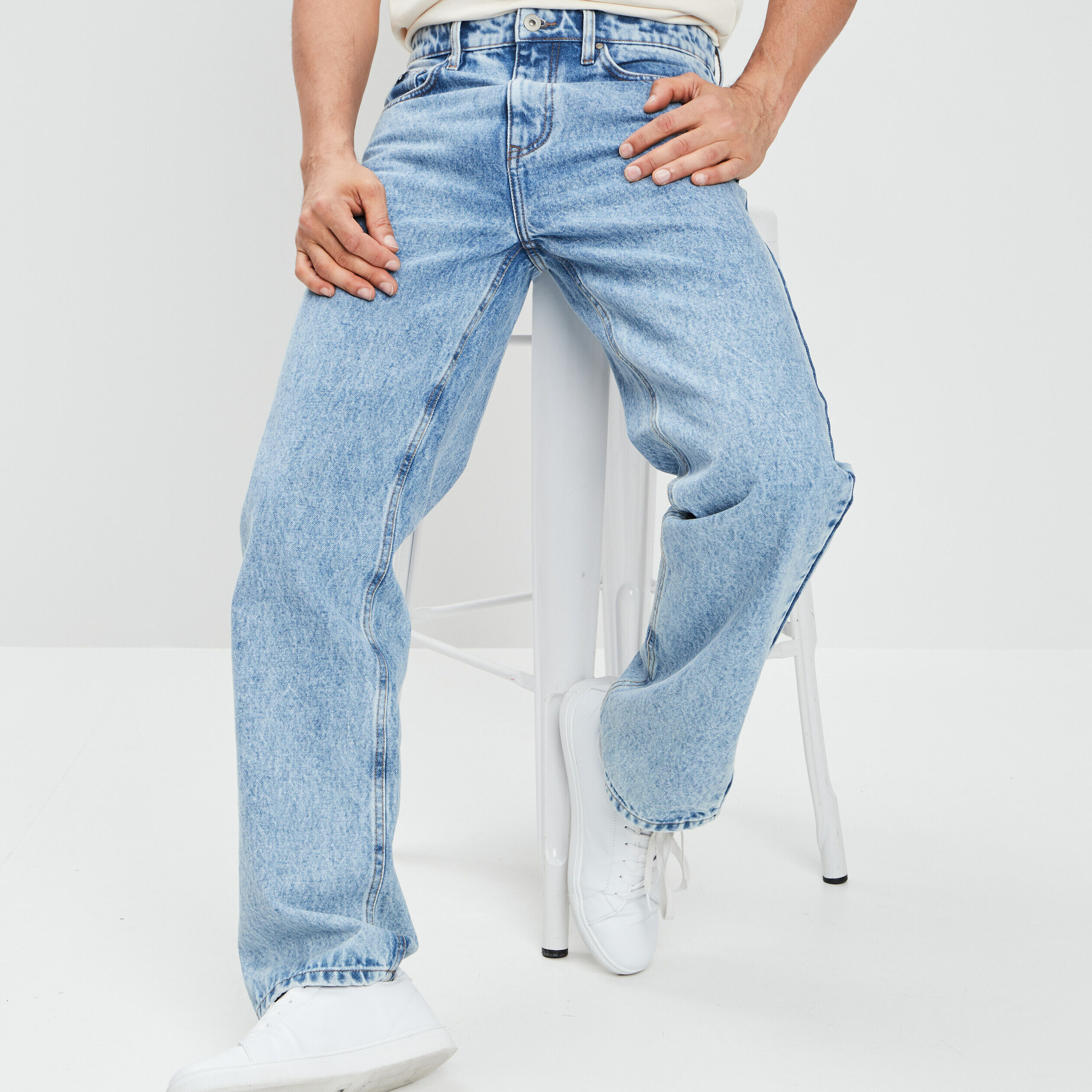 Jean regular droit homme pas cher La Halle