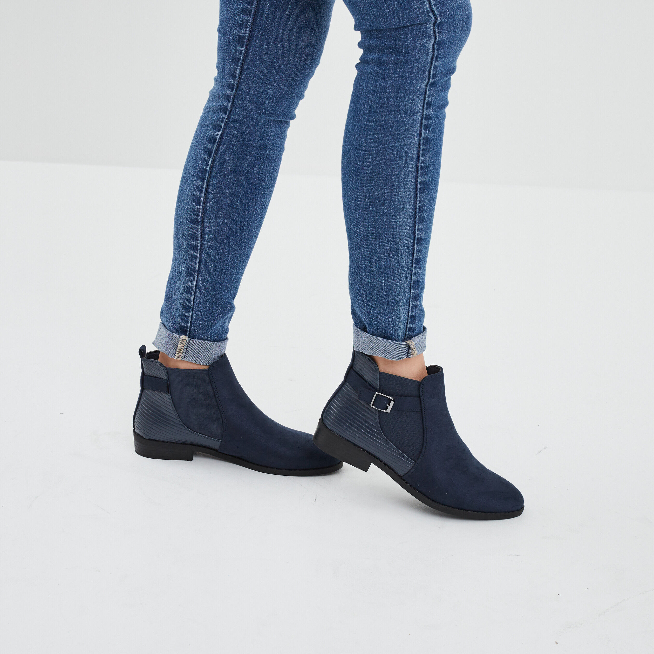 Boots et bottines Bleu pour femme pas cher La Halle