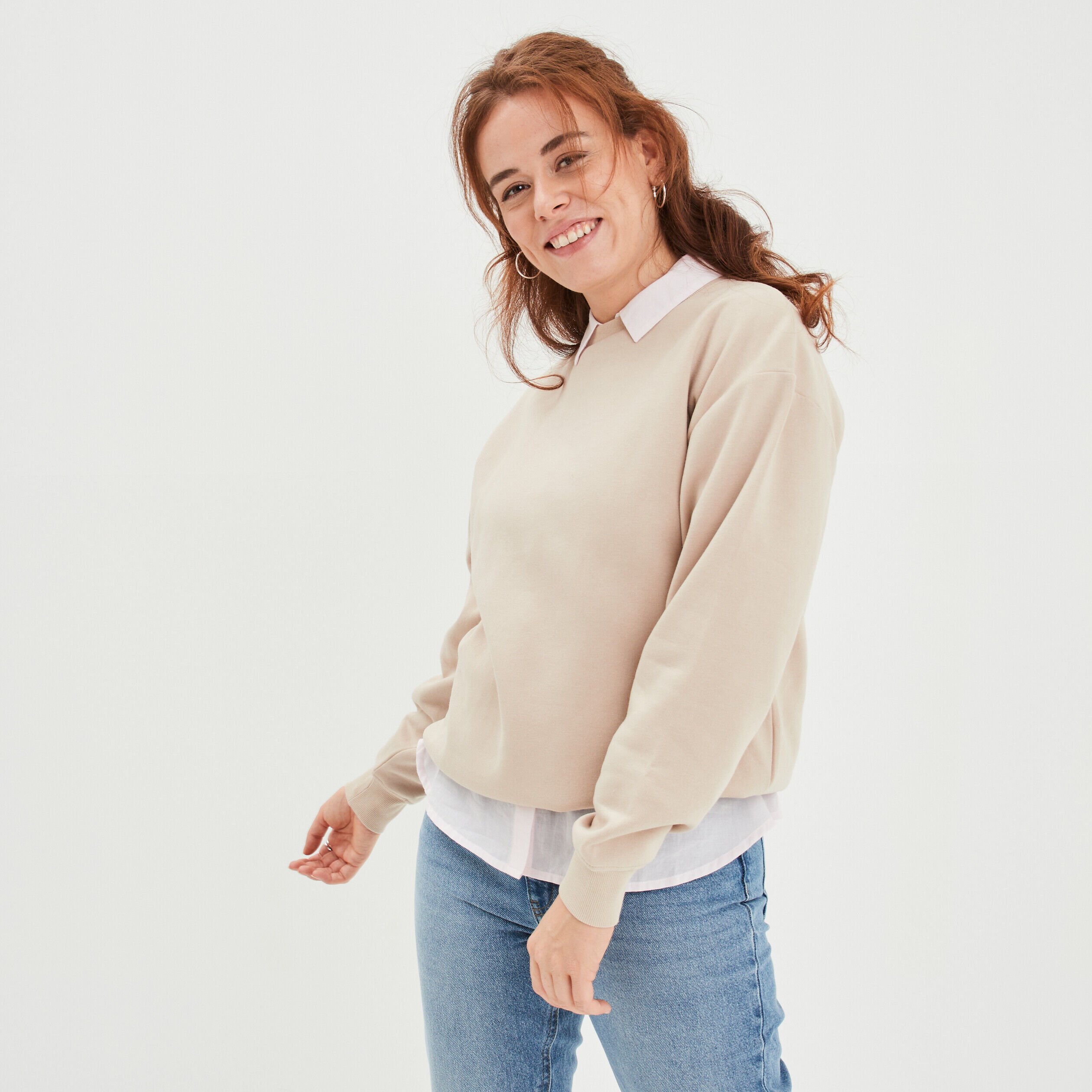 Pull sans capuche online femme