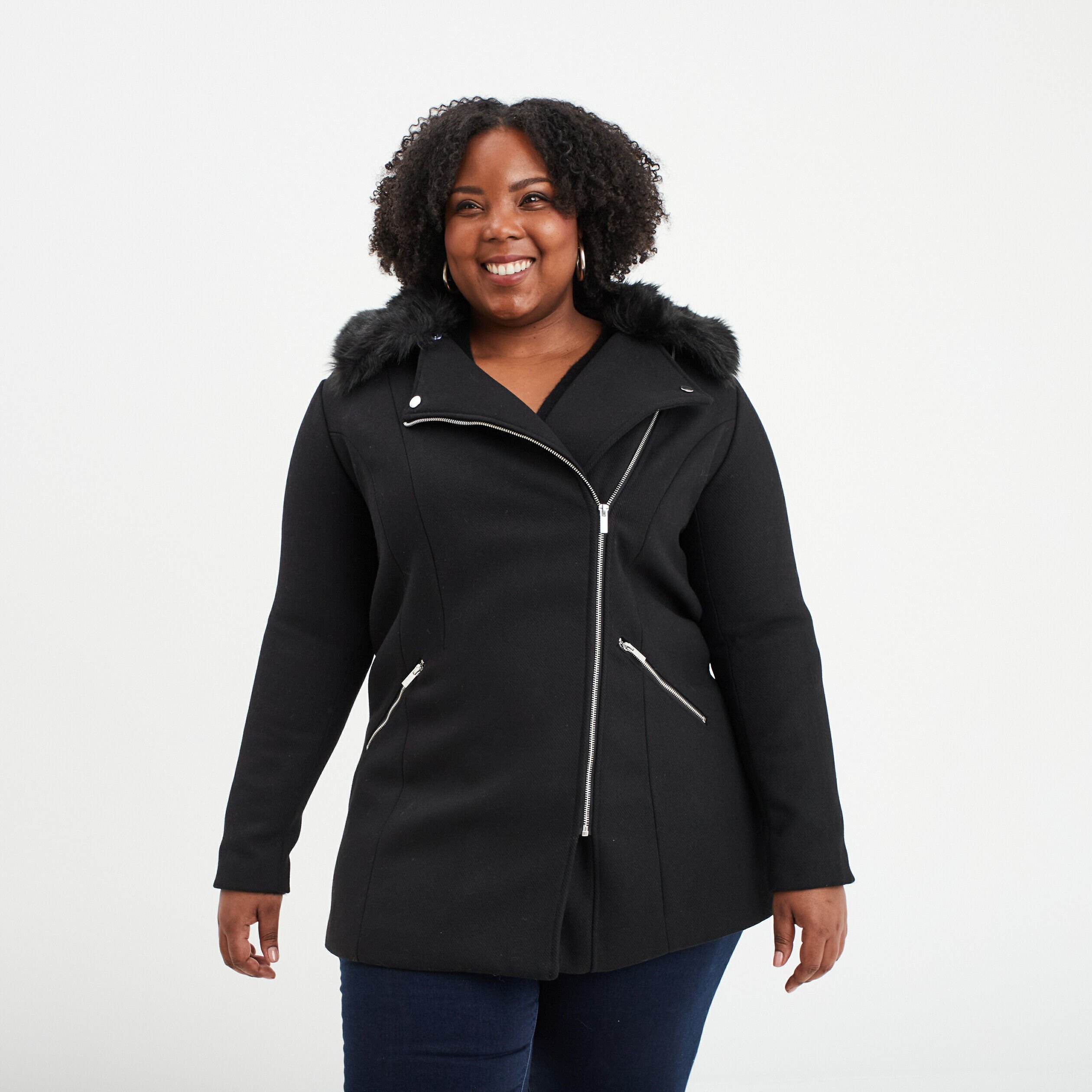 Manteau grande taille femme pas cher La Halle