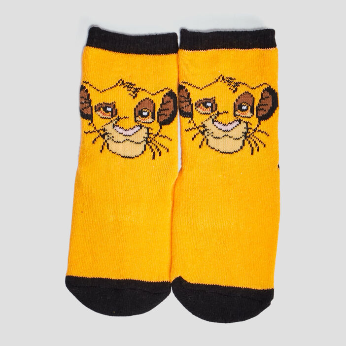 Chaussettes Le Roi Lion Bebe Garcon Jaune La Halle