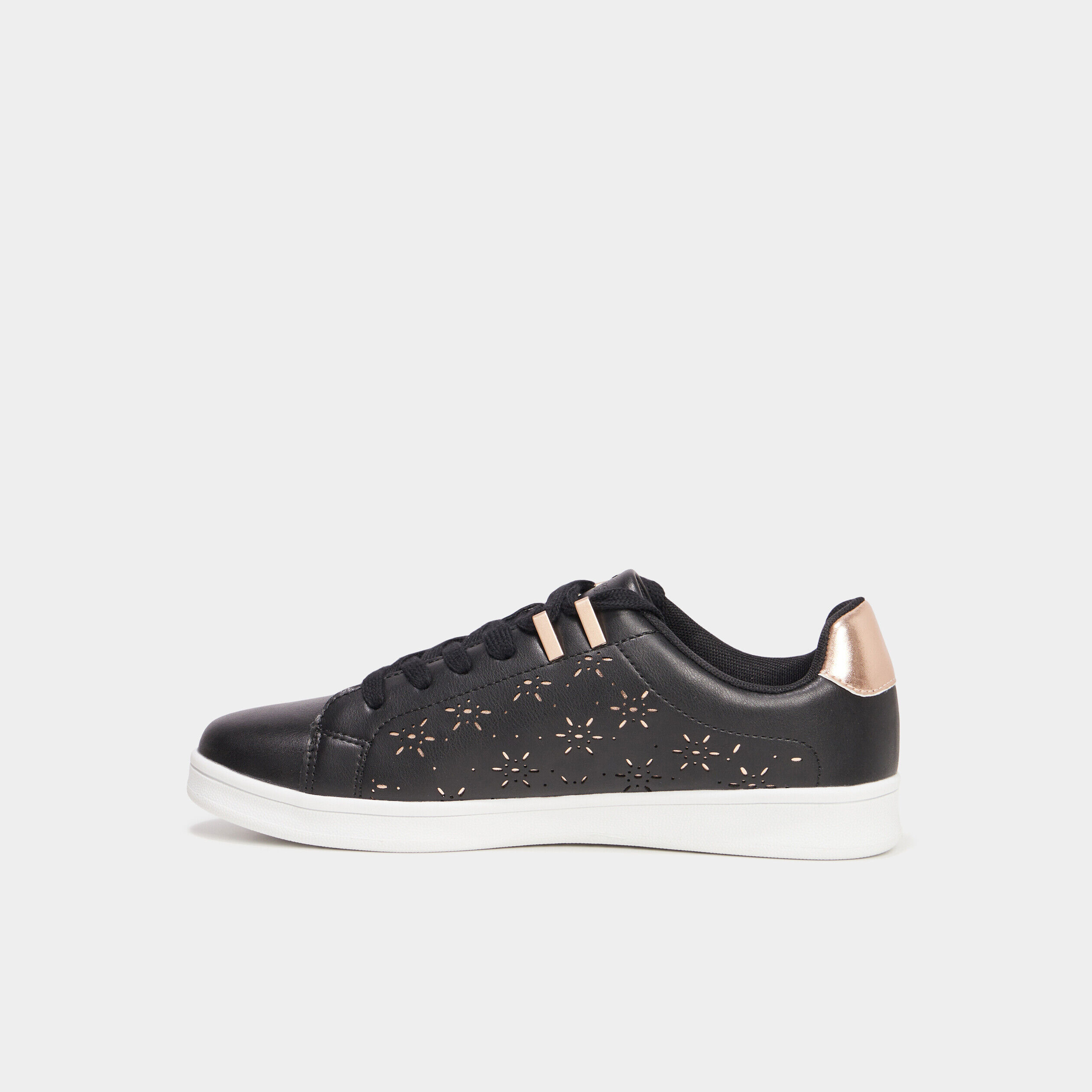 Tennis noir femme outlet pas cher