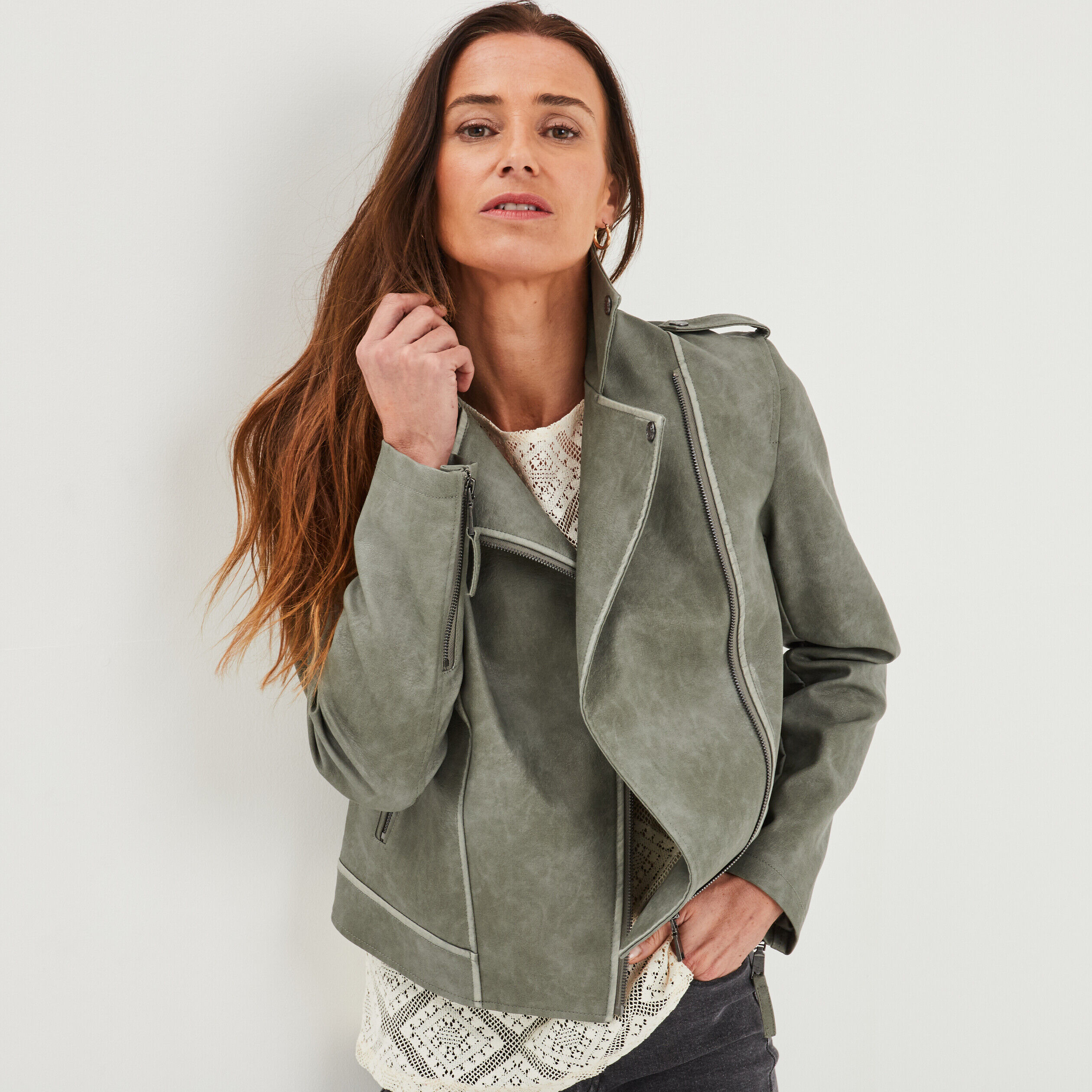 Blouson mi saison femme pas cher sale