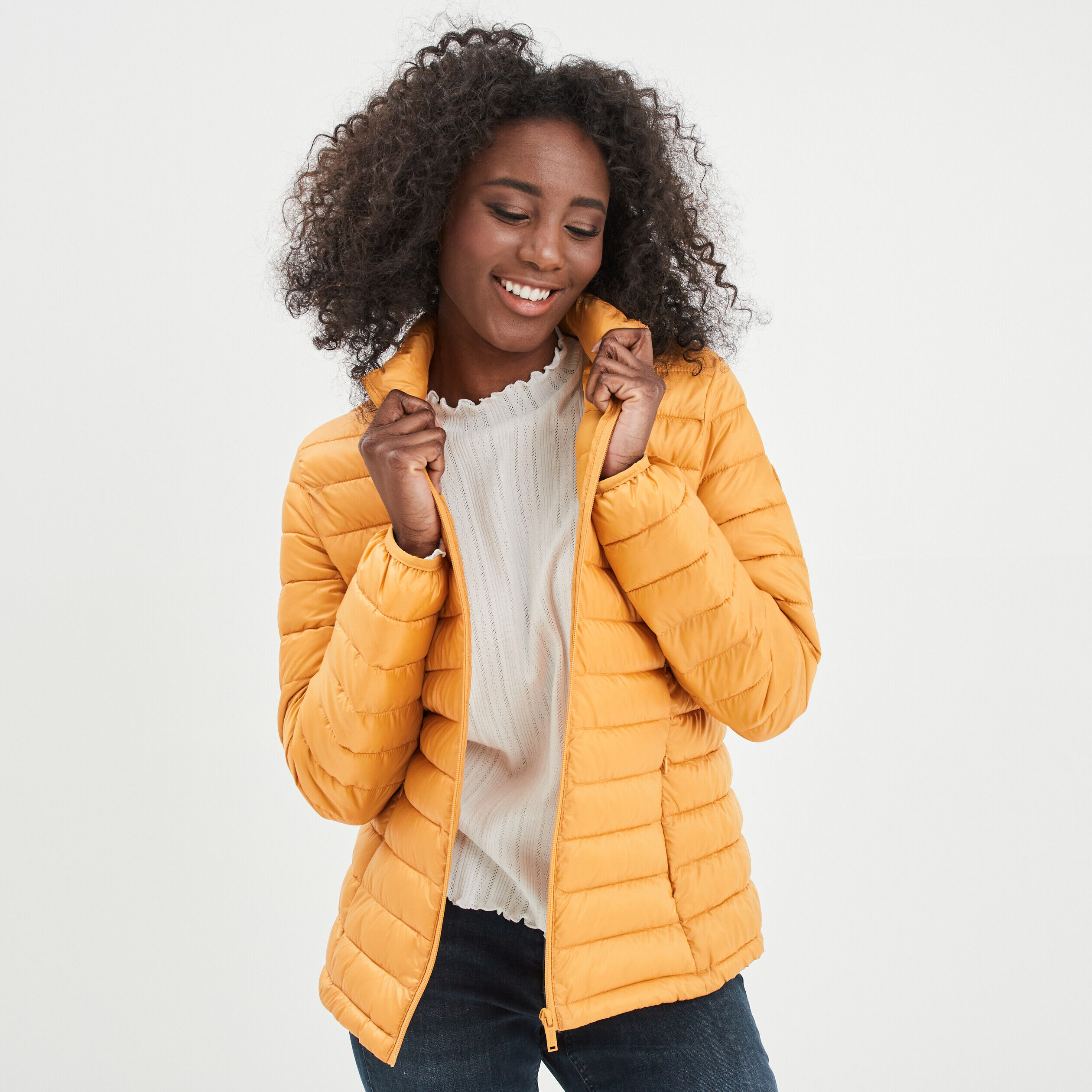 Manteau femme 2025 couleur moutarde