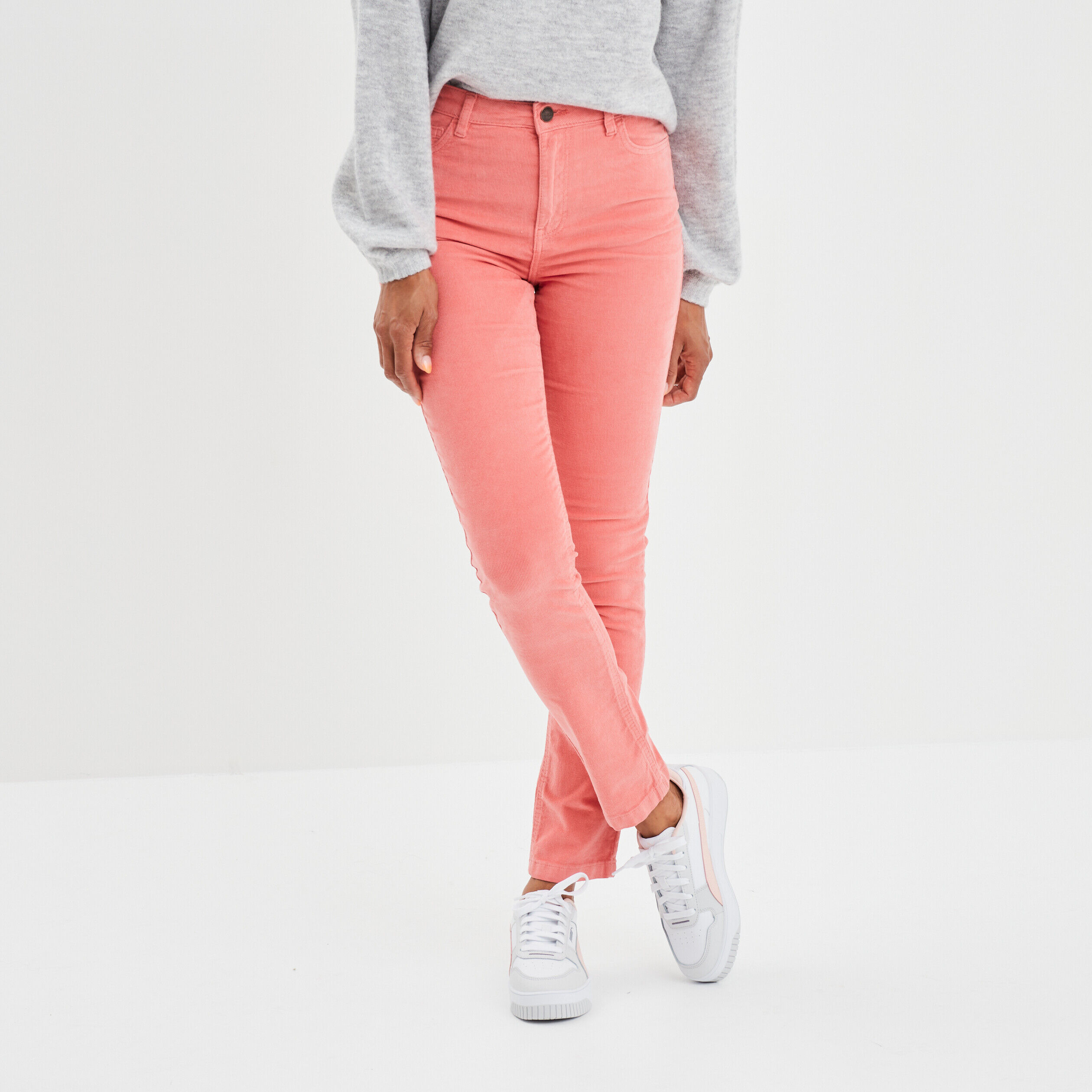 Pantalon saumon outlet femme