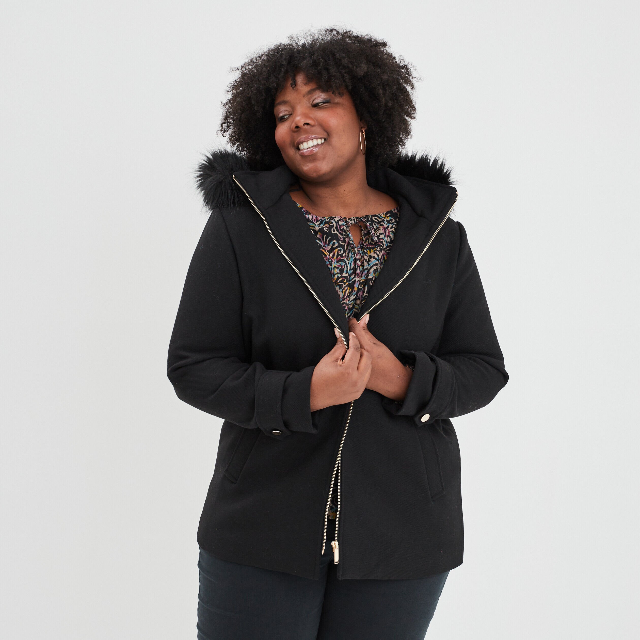 Doudounes manteaux blouson femme grande taille pas cher Manteau doudoune La Halle