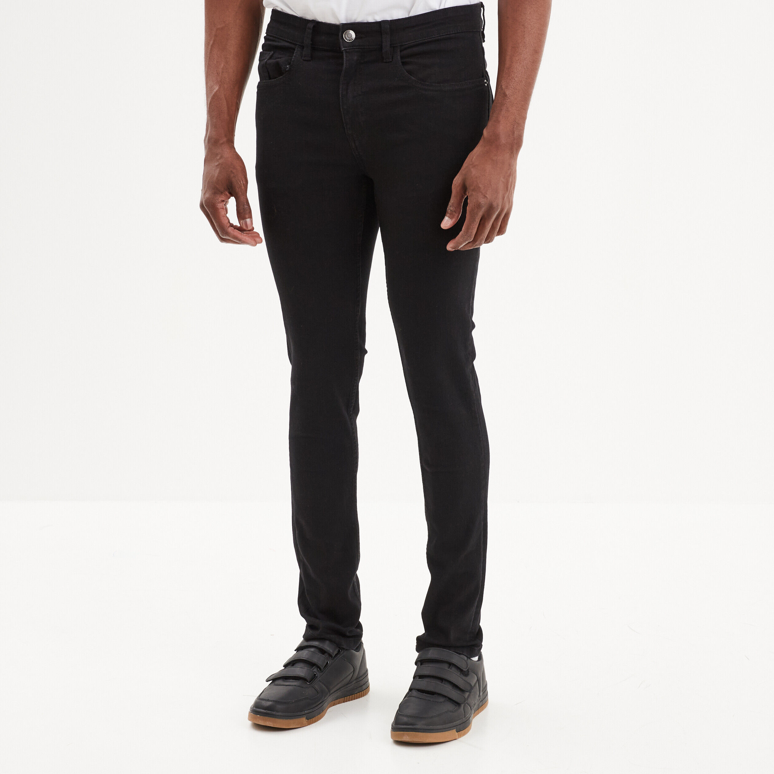 Jean slim homme outlet noir pas cher