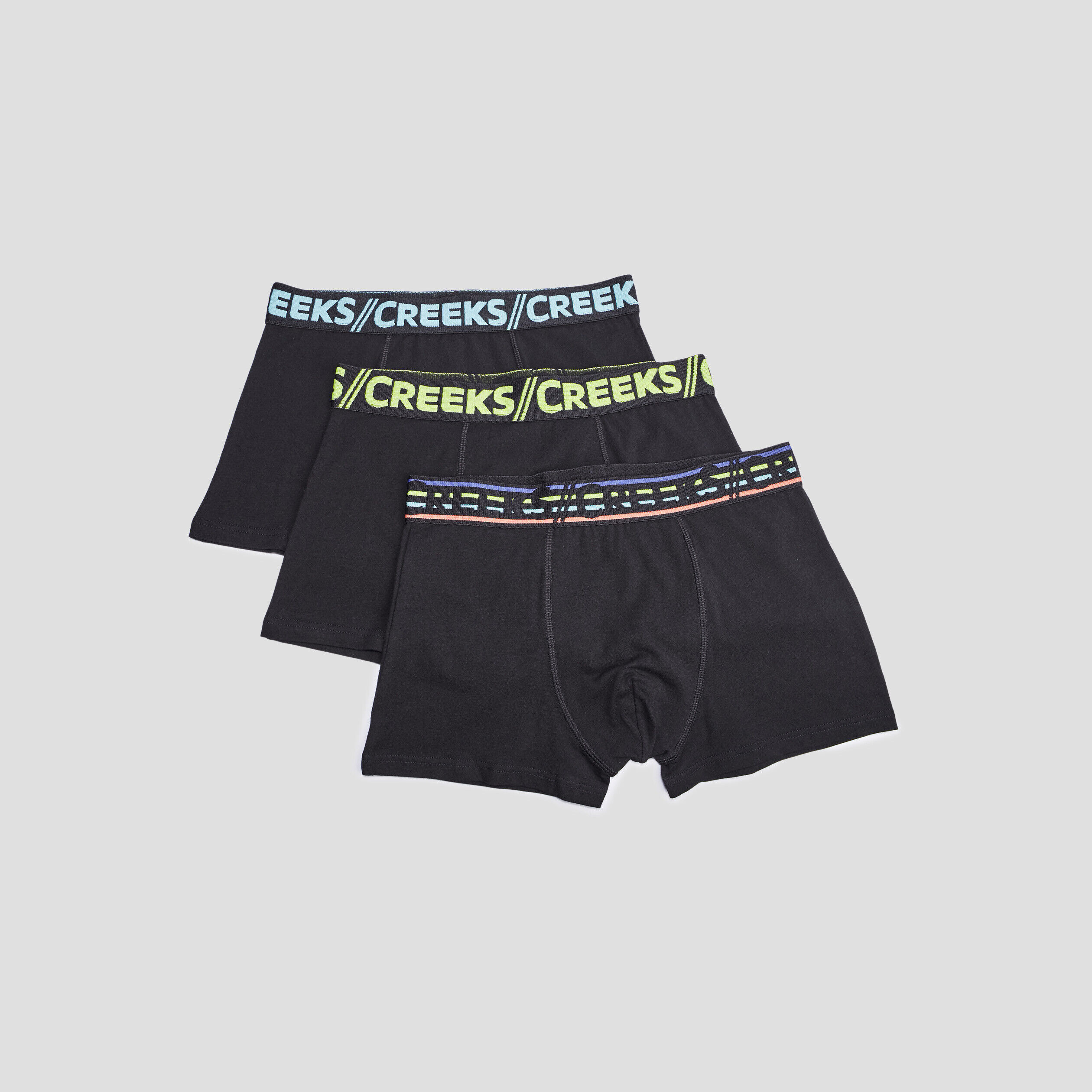 Lot 3 boxers Creeks noir homme CREEKS