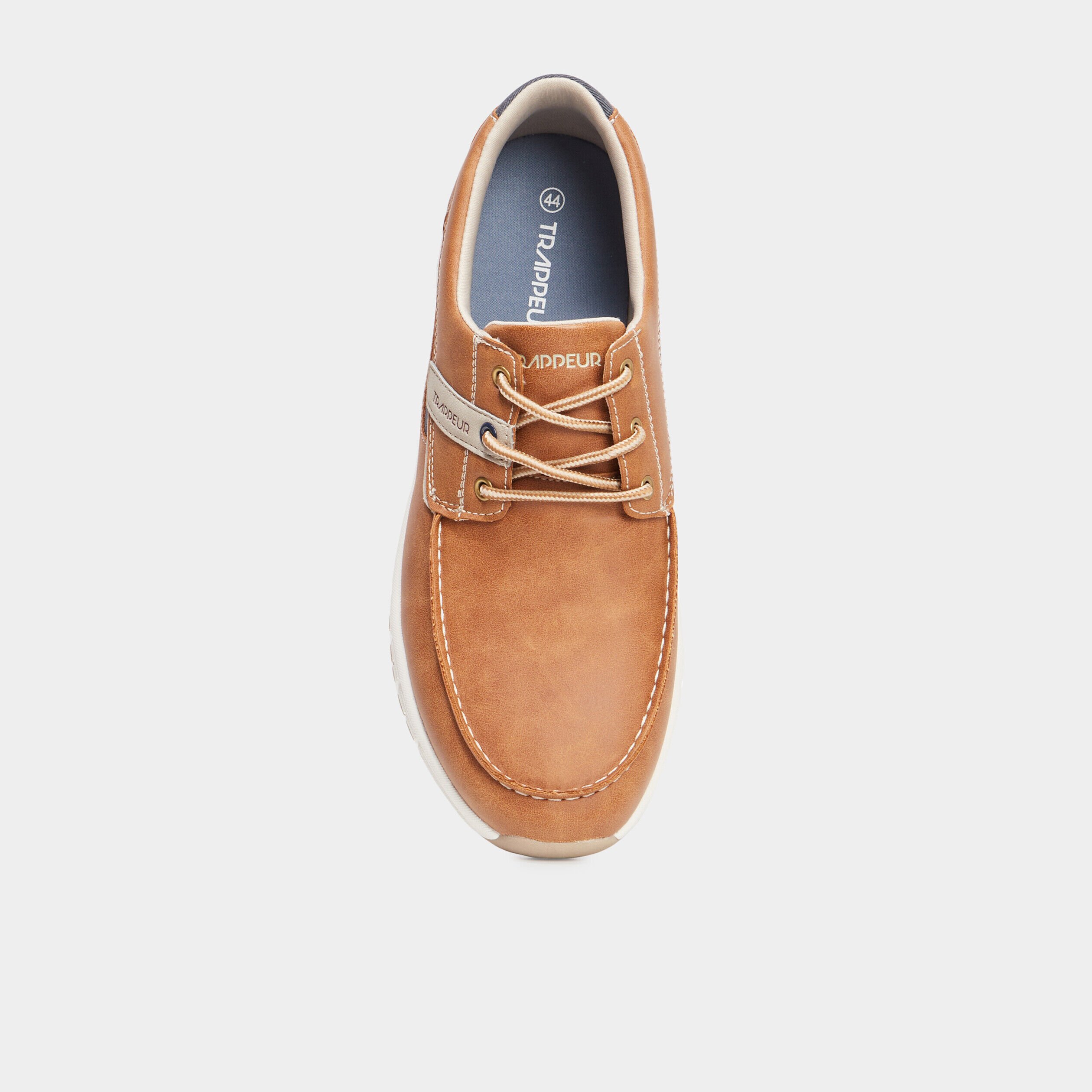 Chaussures bateau homme en cuir prix mini La Halle