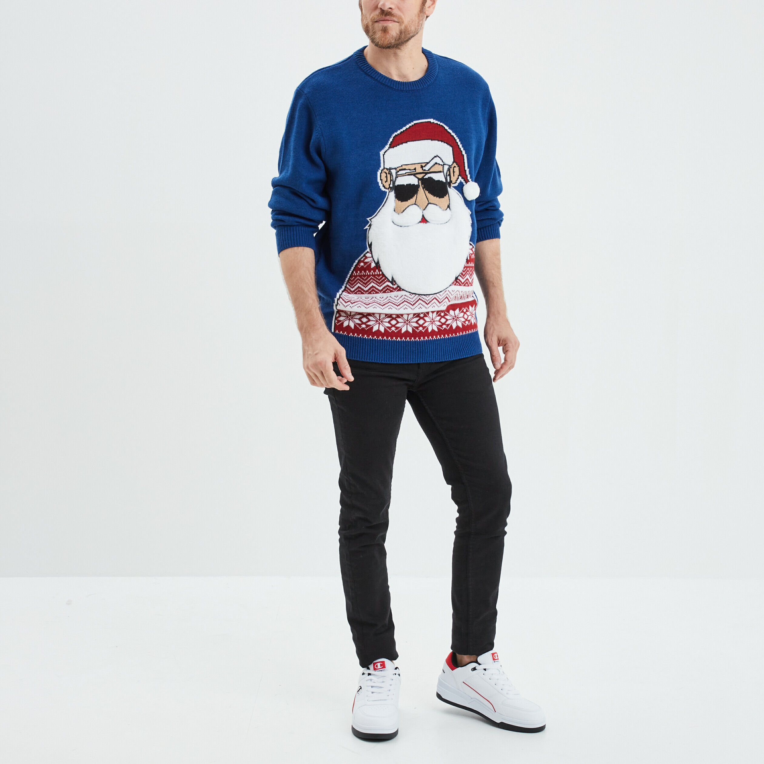 Pull de noël la halle sale