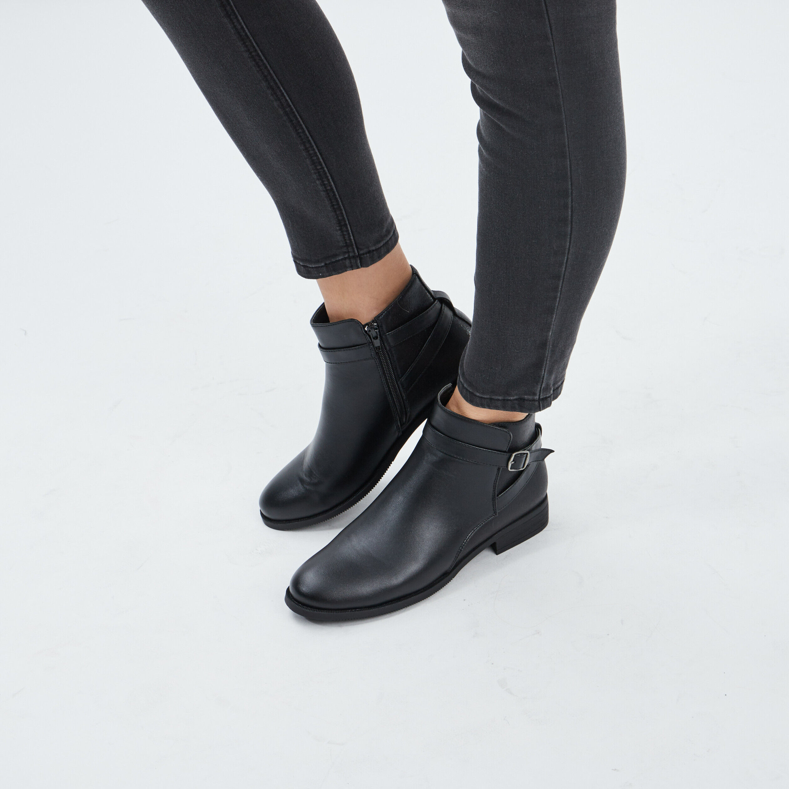 Bottines noir cheap pas cher