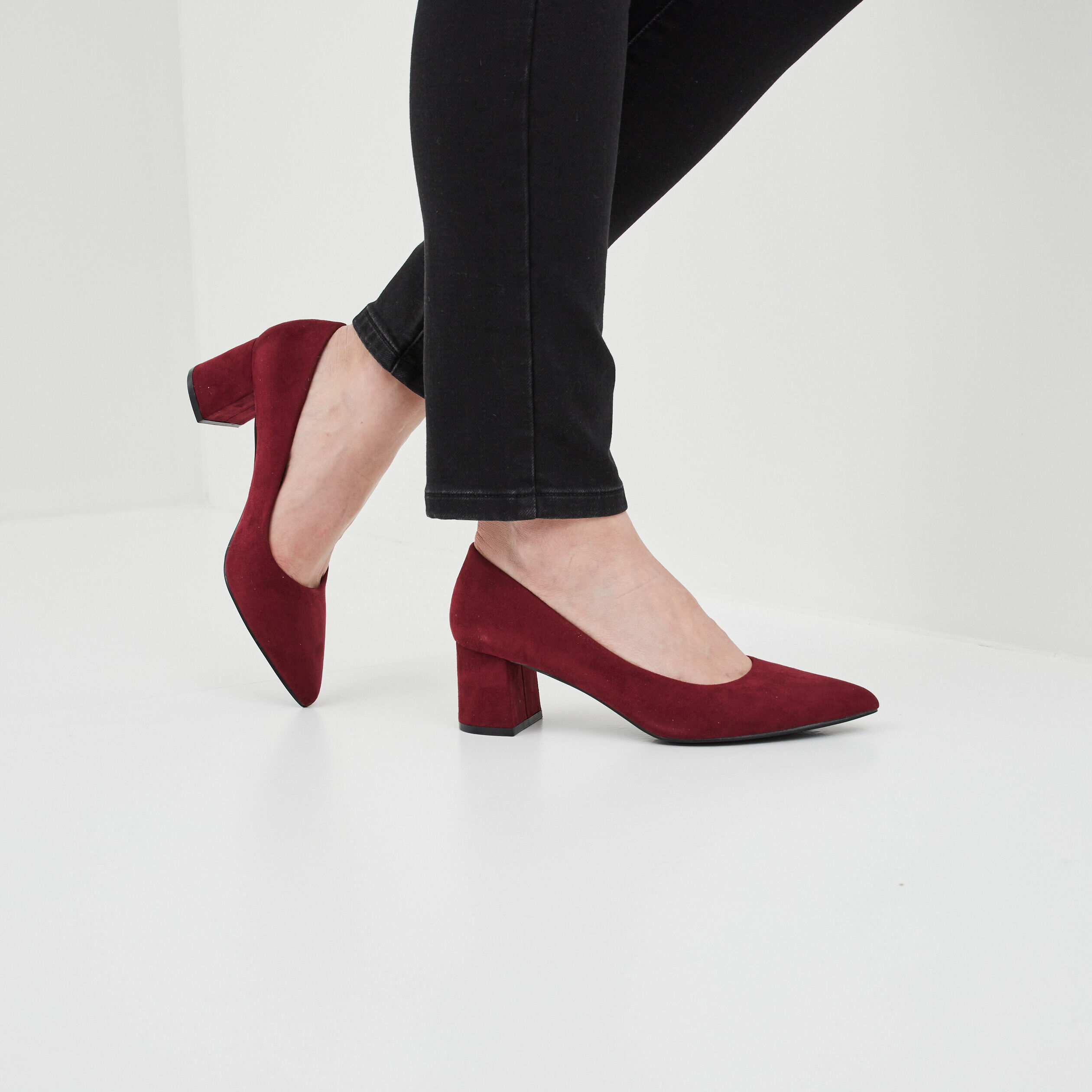 Escarpins a talons rouge femme La Halle