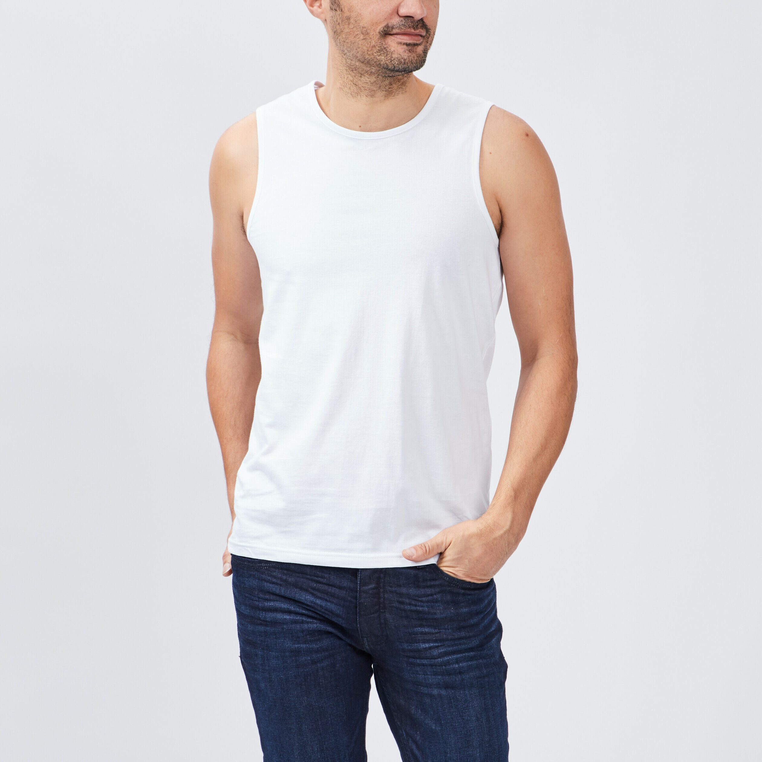 Tee shirt sans manche best sale homme intersport