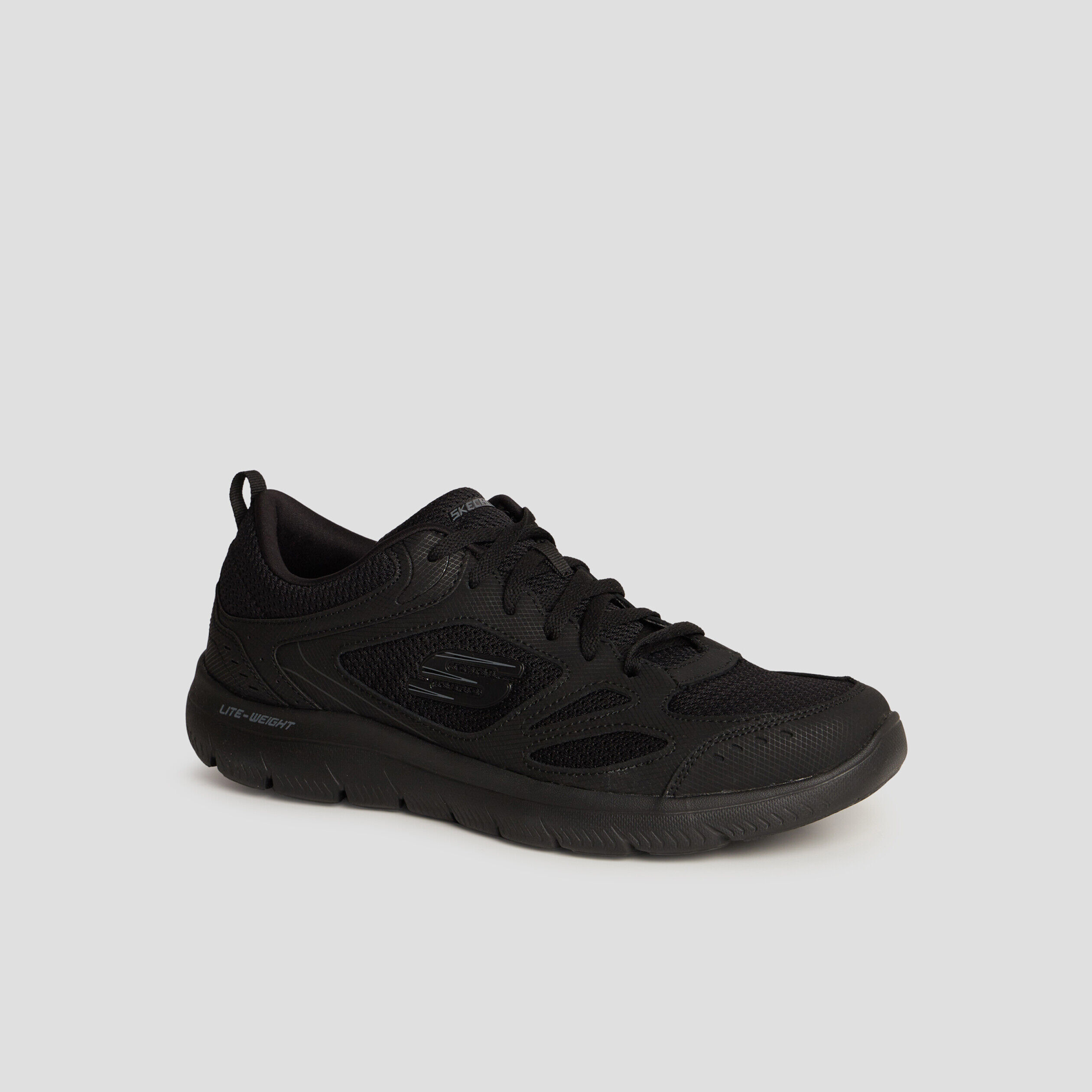 Baskets running memoire forme Skechers noir homme La Halle