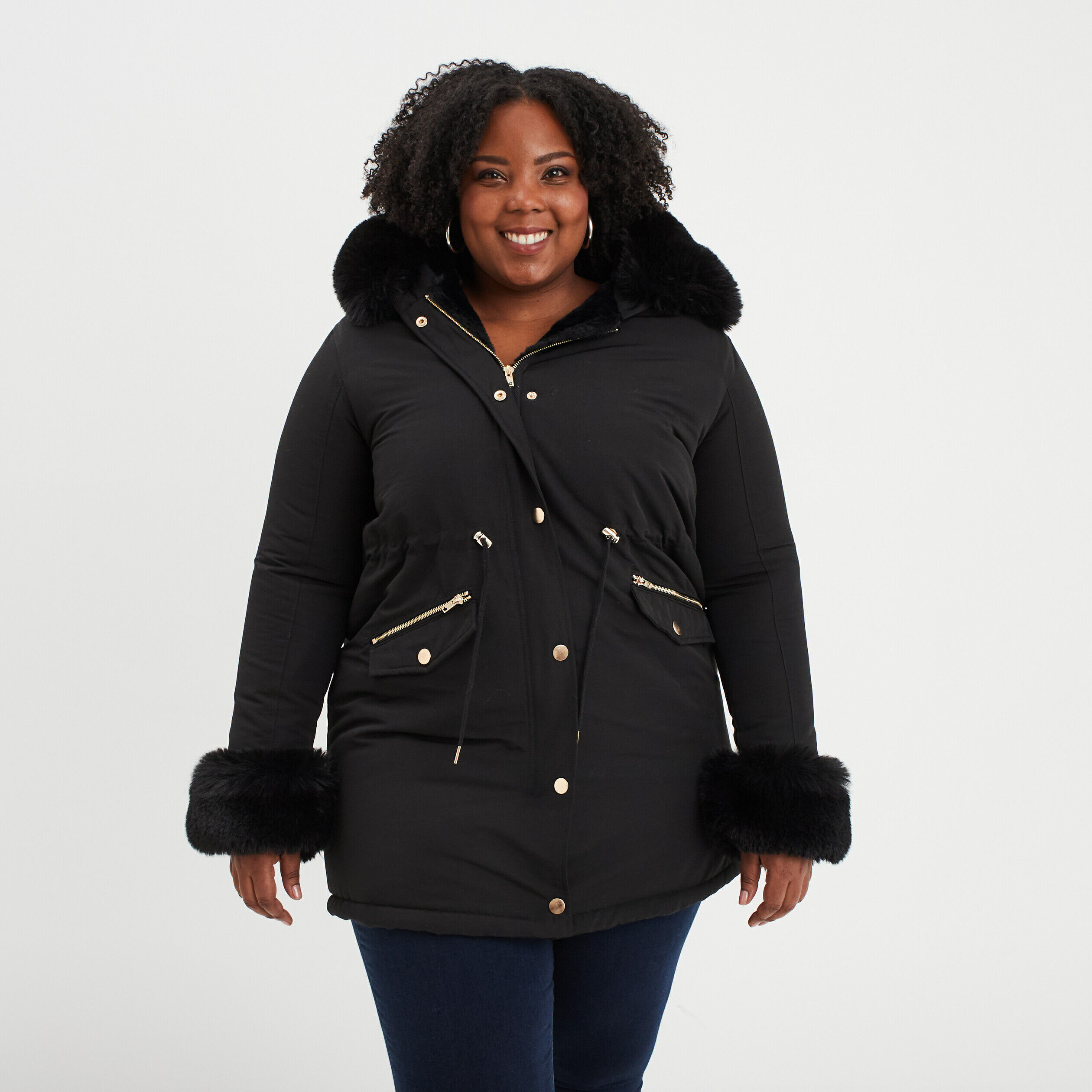 Doudounes manteaux blouson femme grande taille pas cher La Halle