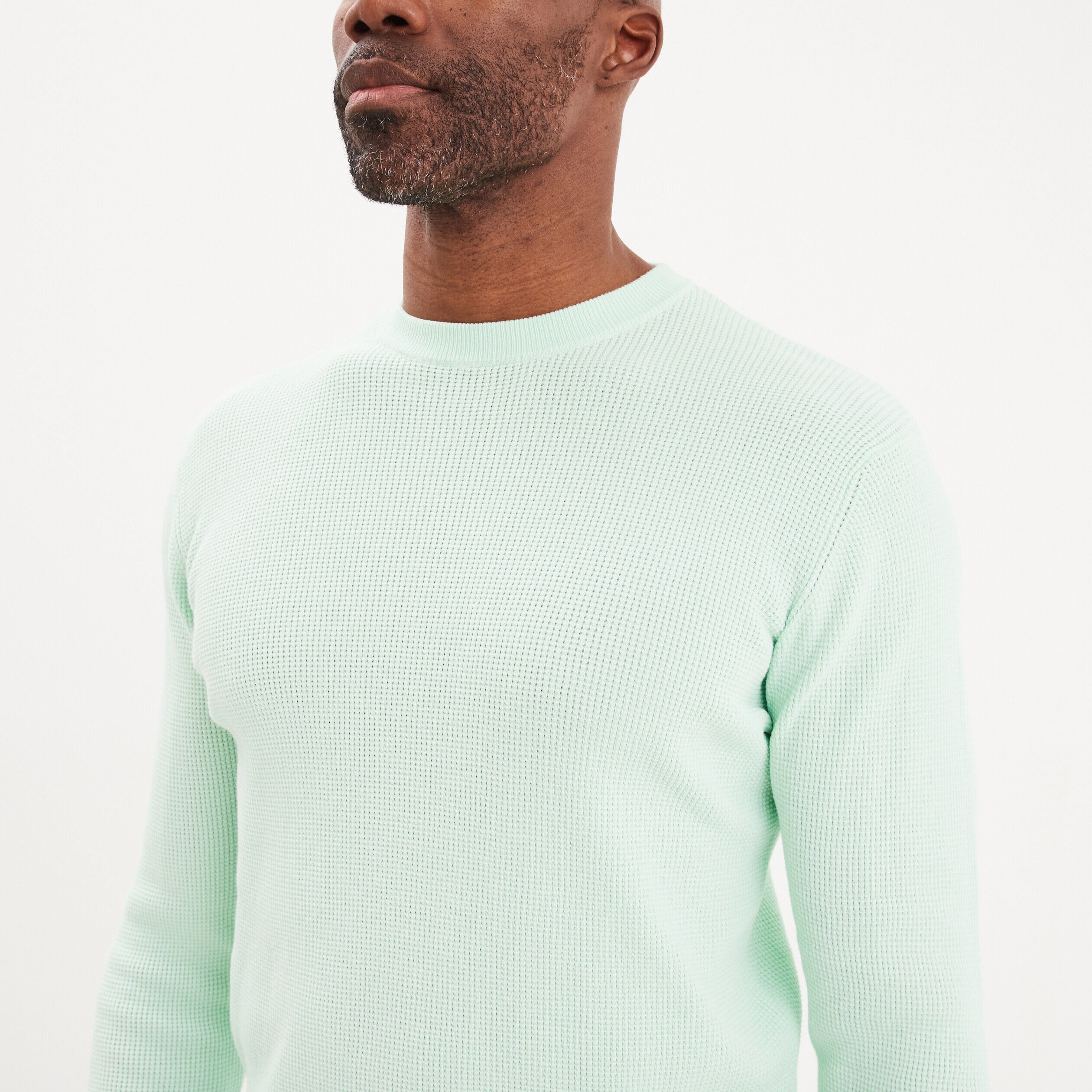 Pull vert pastel homme sale