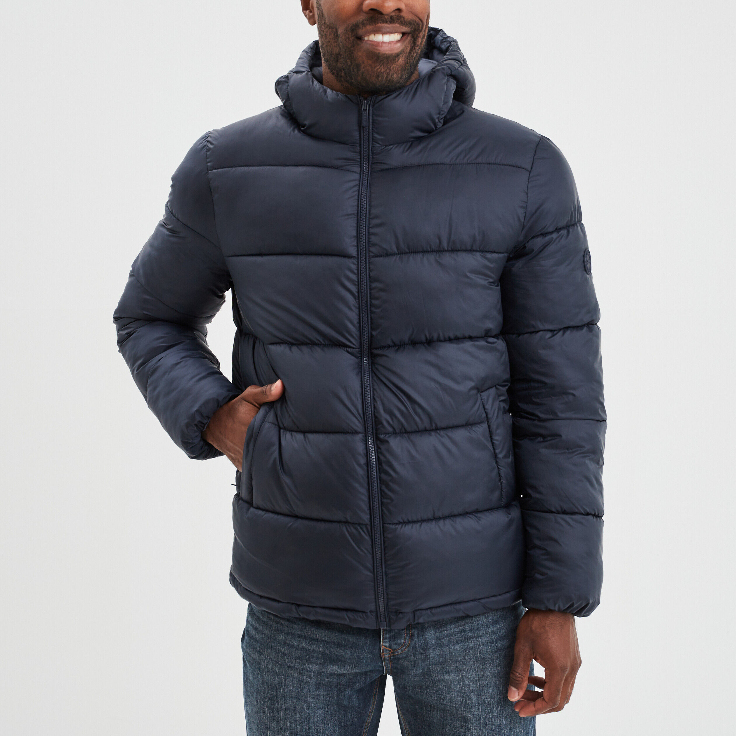 Doudoune bleu outlet homme pas cher