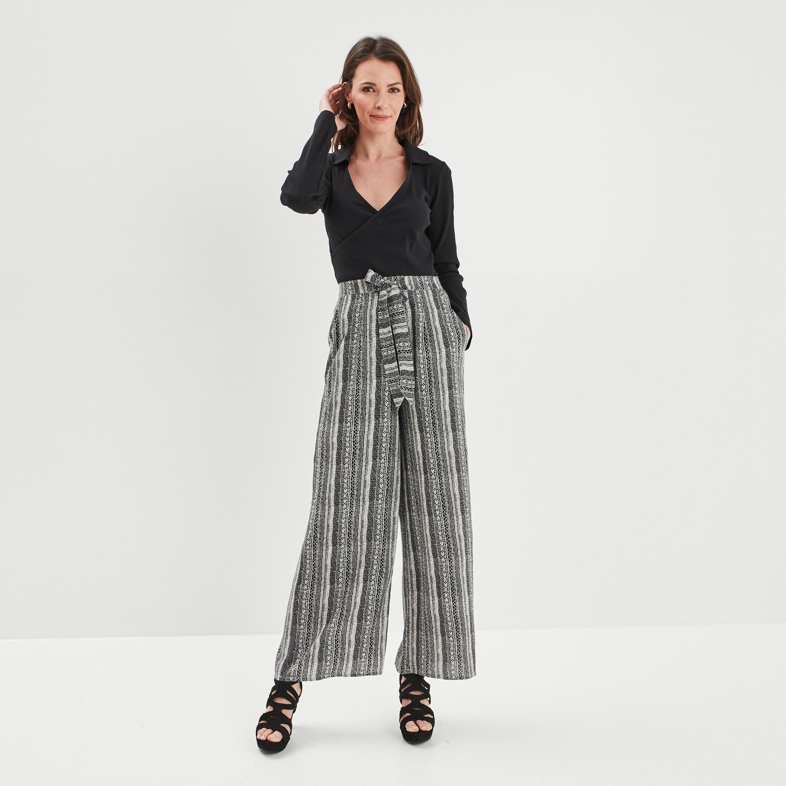 Tenue pantalon fluide outlet noir