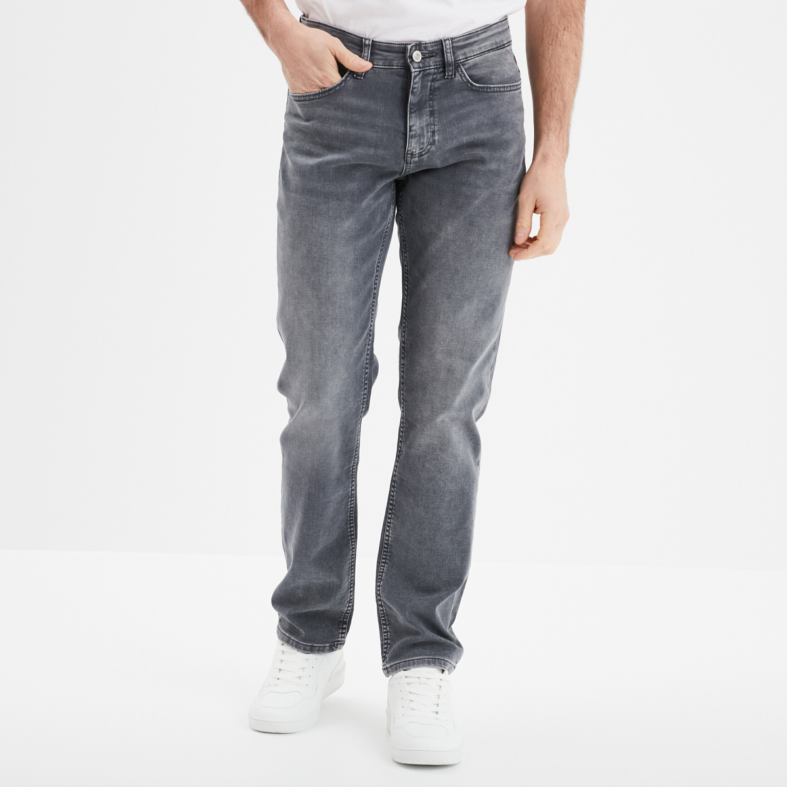 Jean slim outlet gris homme