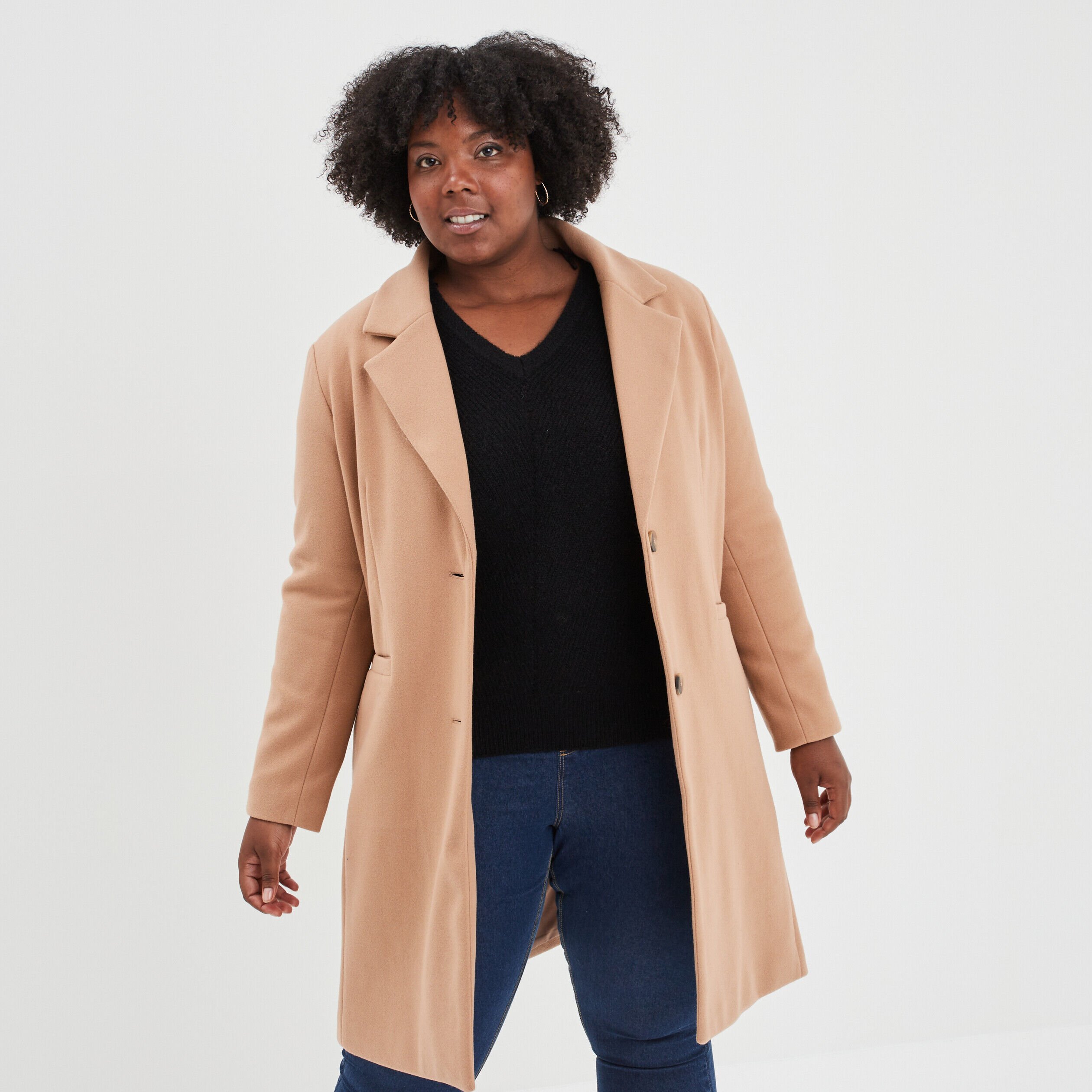 Manteau marron 2025 clair femme