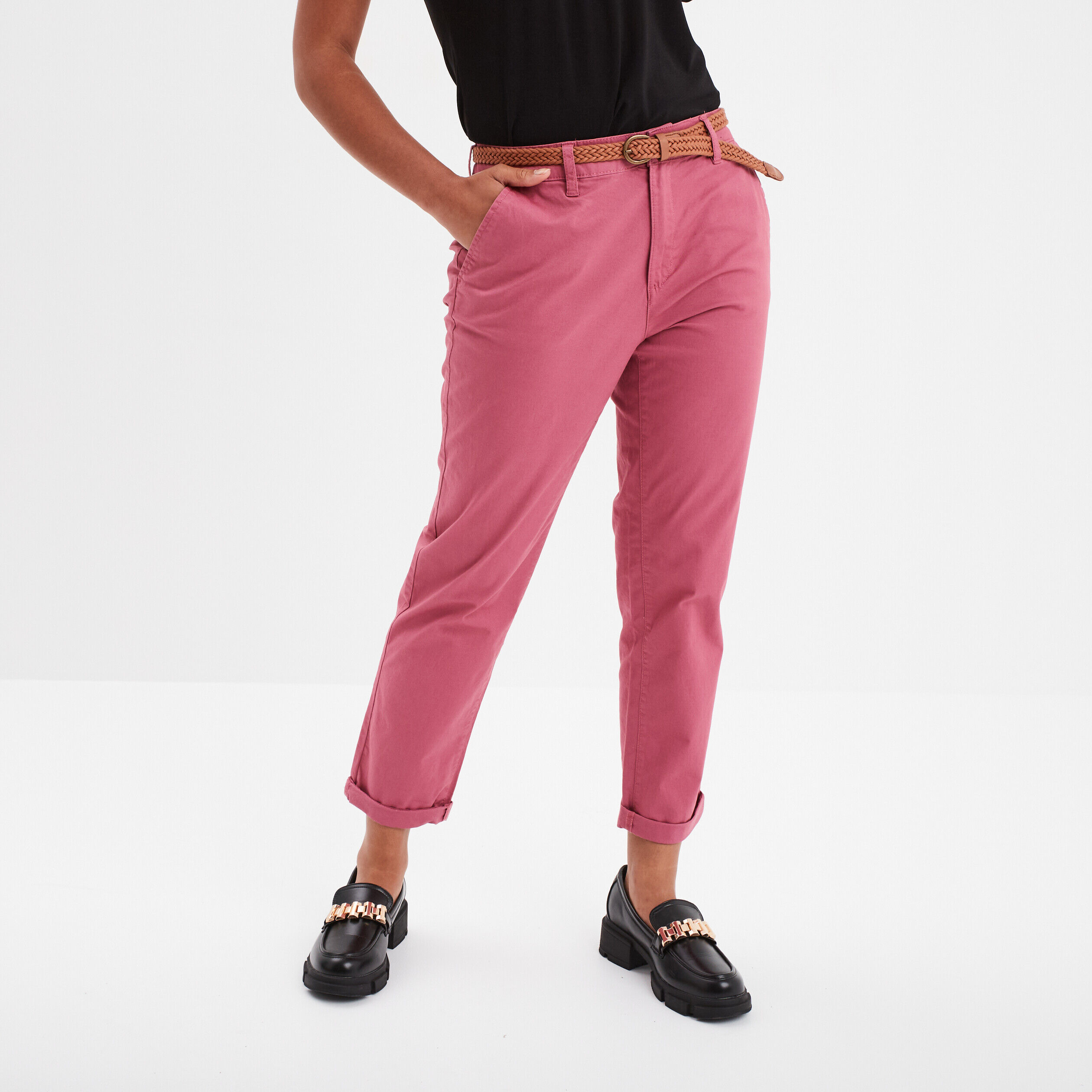 Pantalon chino femme pas cher Pantalon chino La Halle