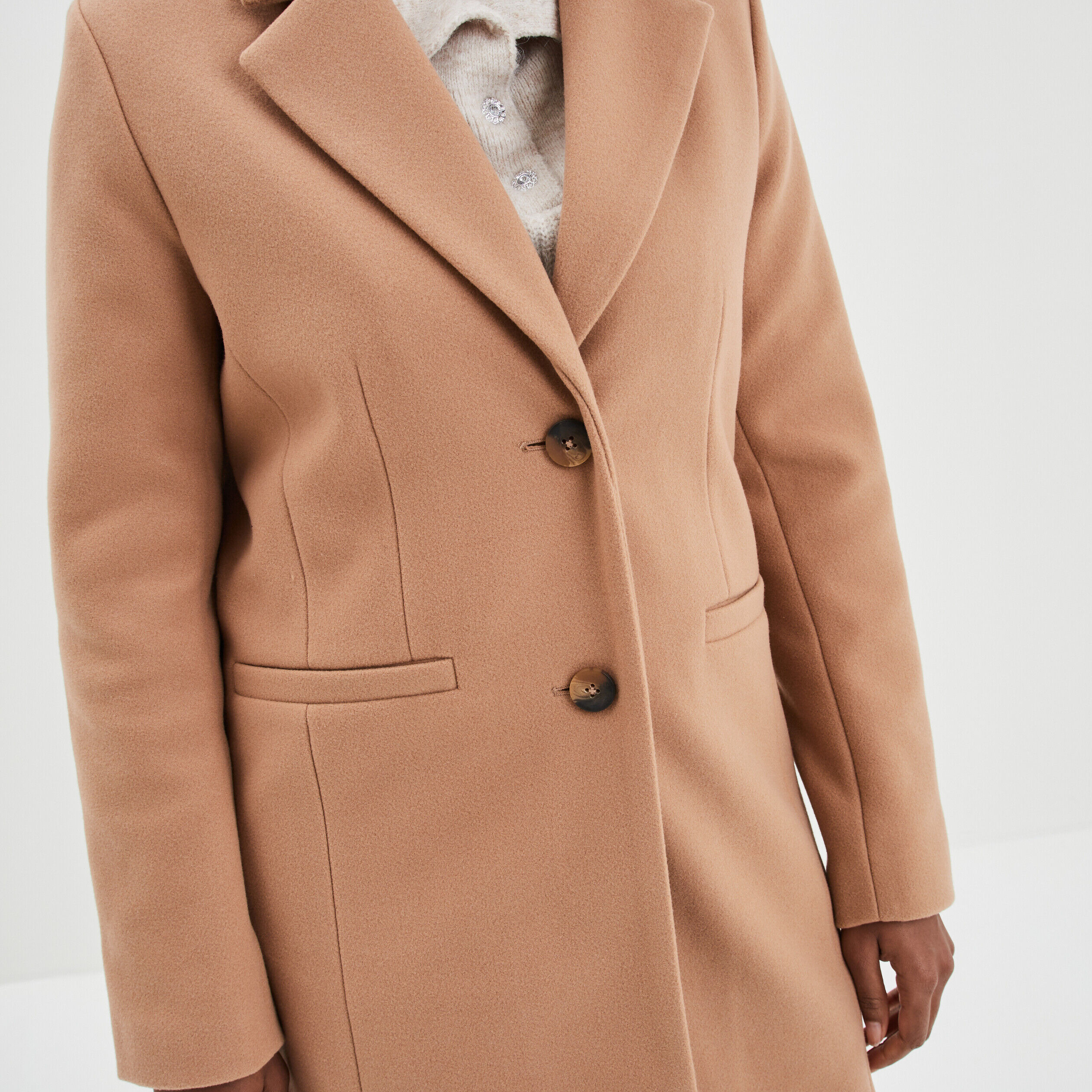 Manteau femme hotsell marron clair