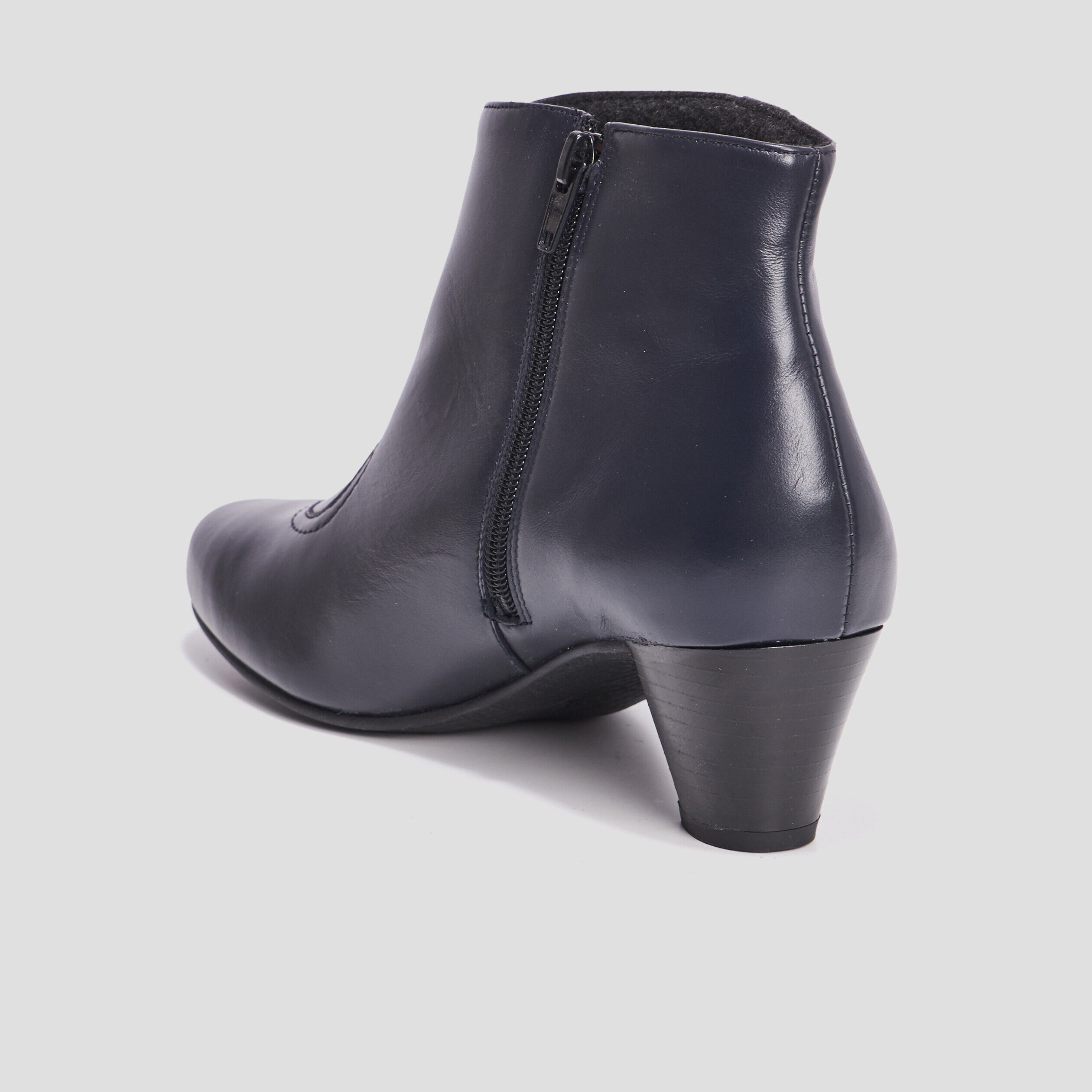 Bottines femme bleu marine cuir online