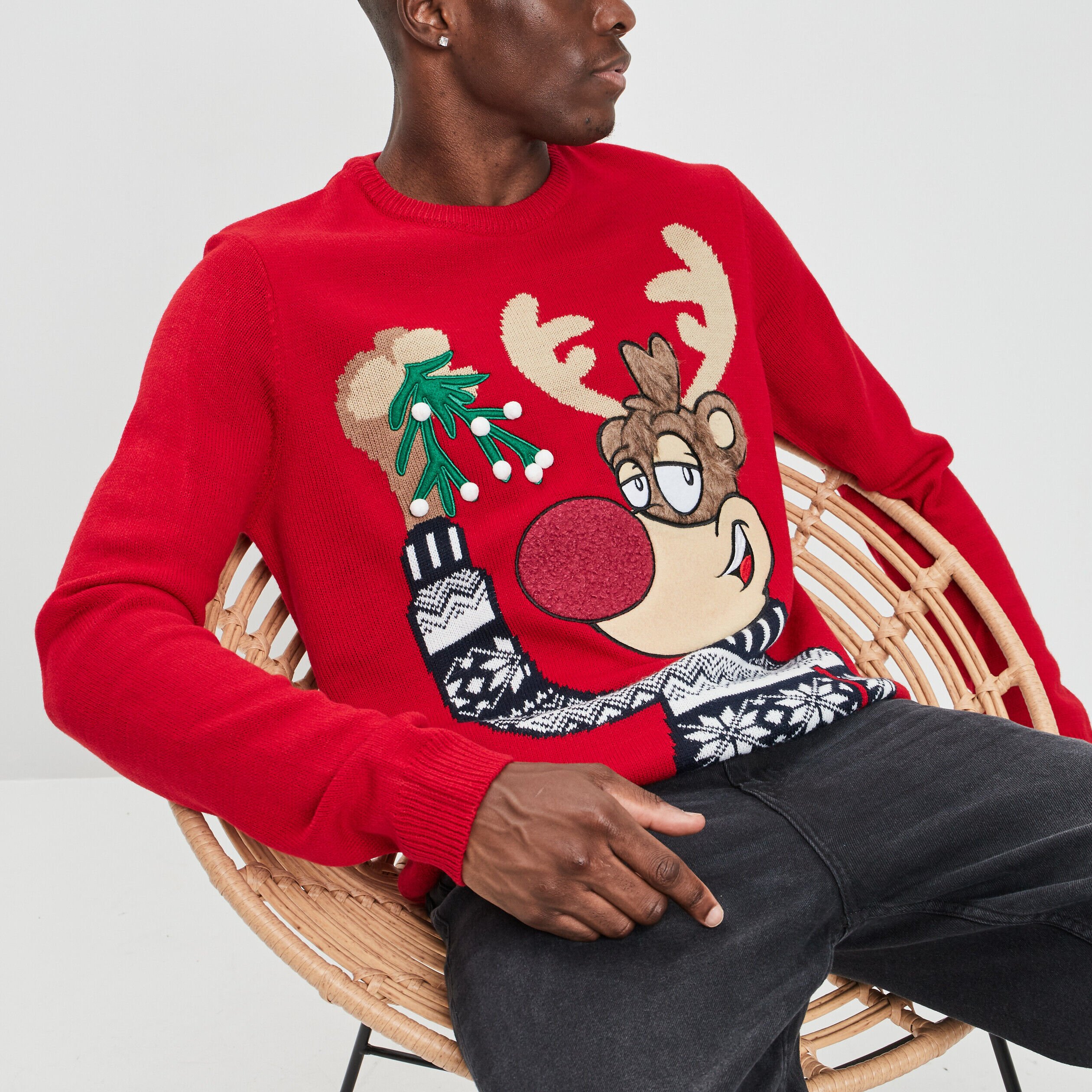 Pull noel pas online cher homme