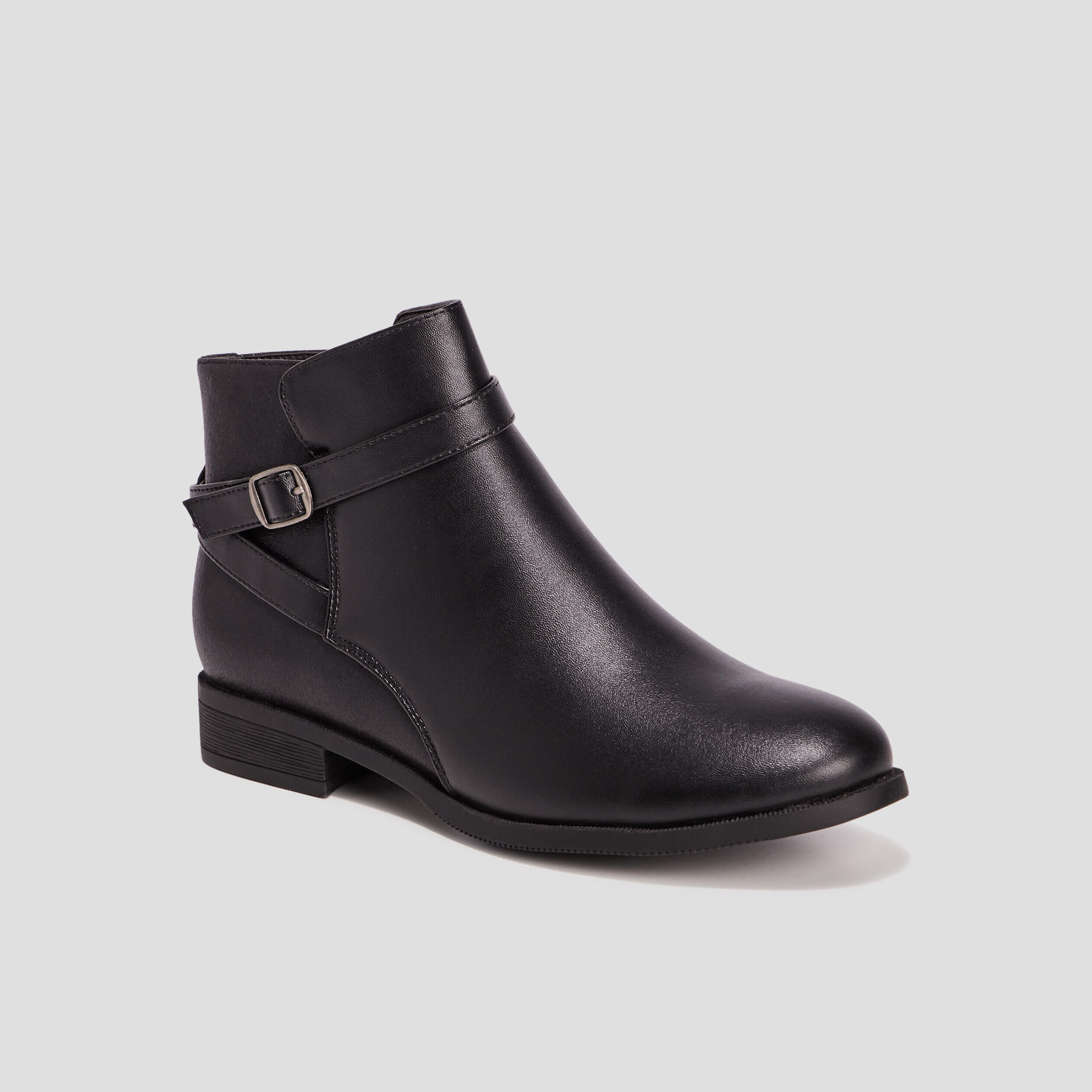 Boots noir shop femme pas cher