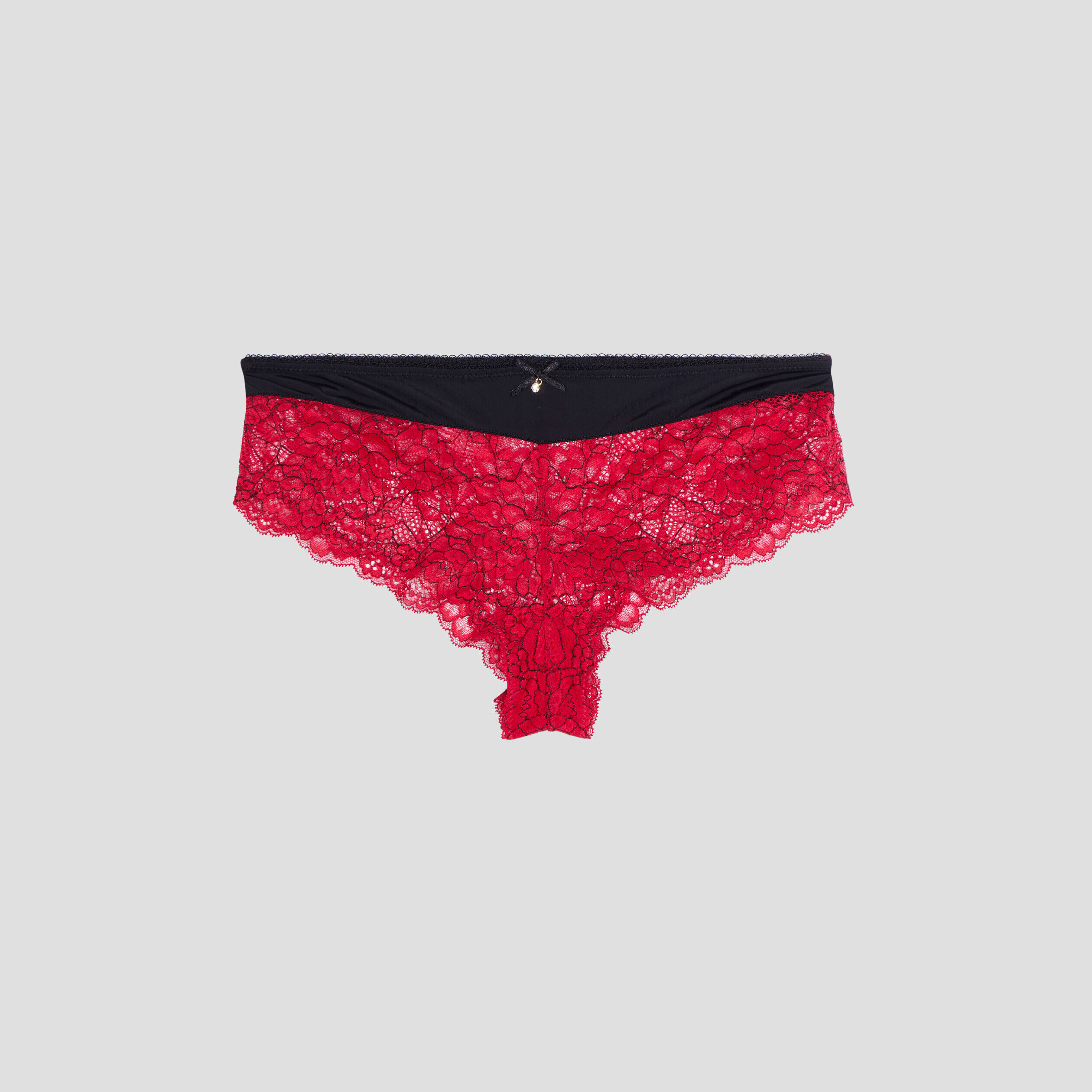 String shorty culotte pour femme pas cher Rouge La Halle