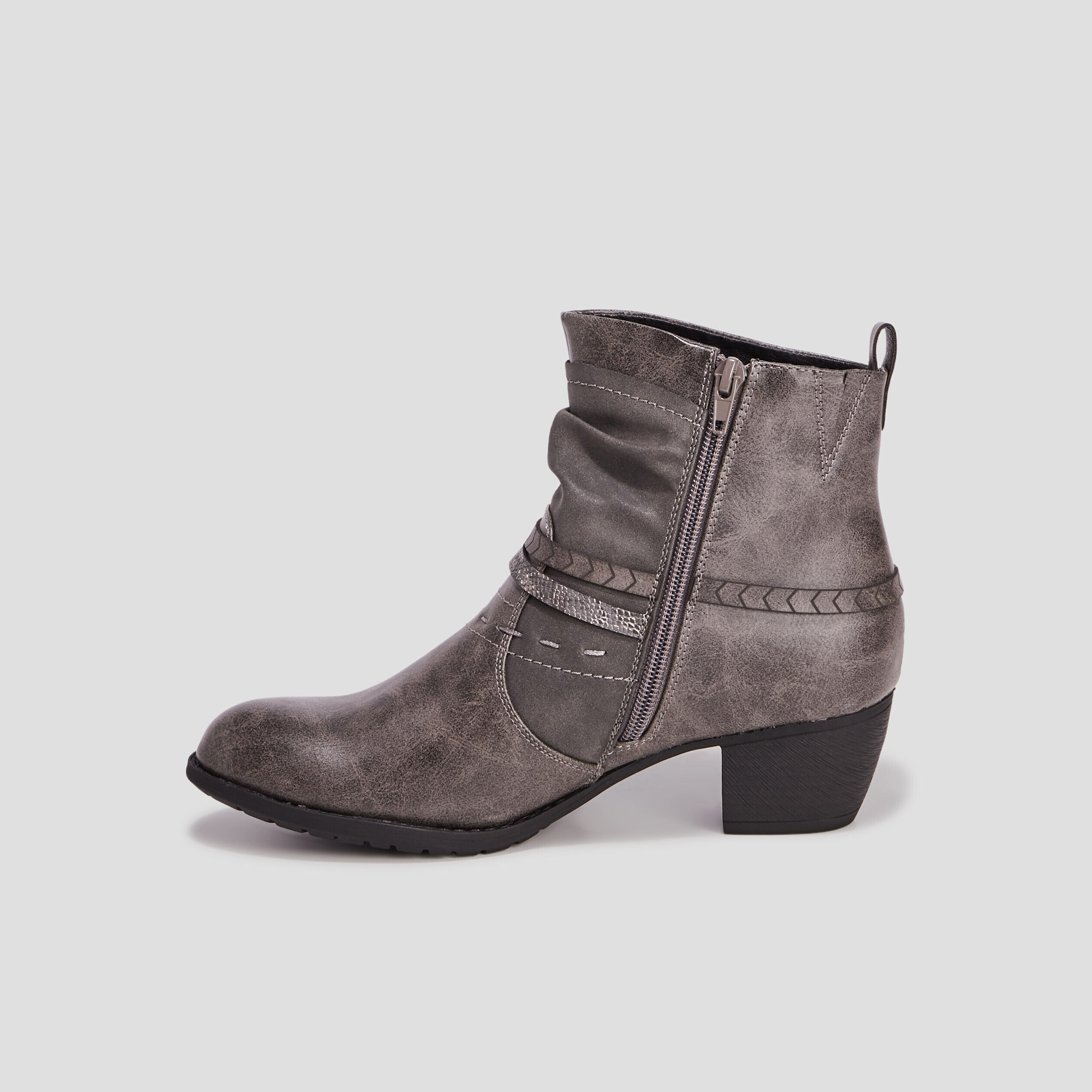 Boots et bottines Gris pour femme pas cher La Halle