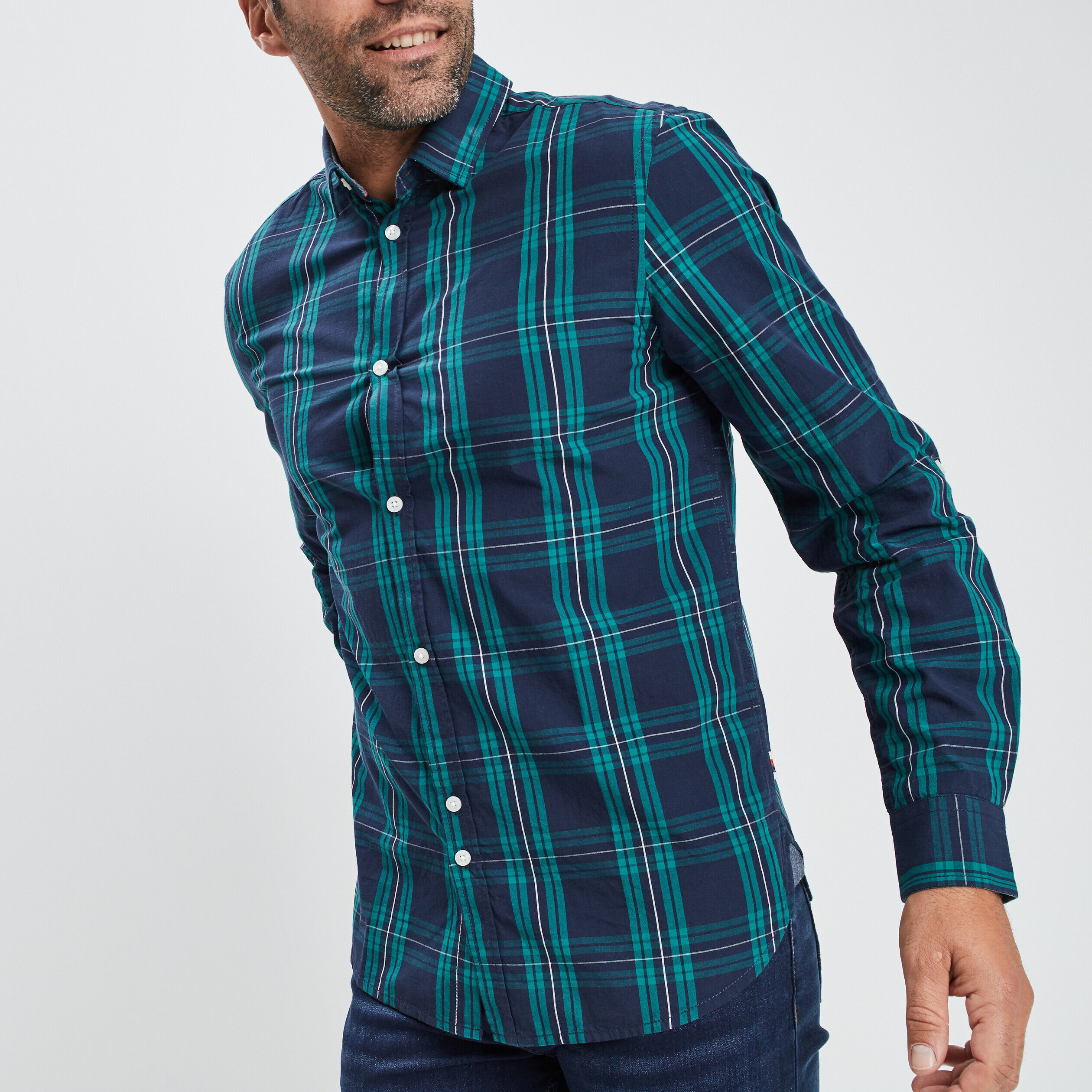 Chemise homme vert online émeraude