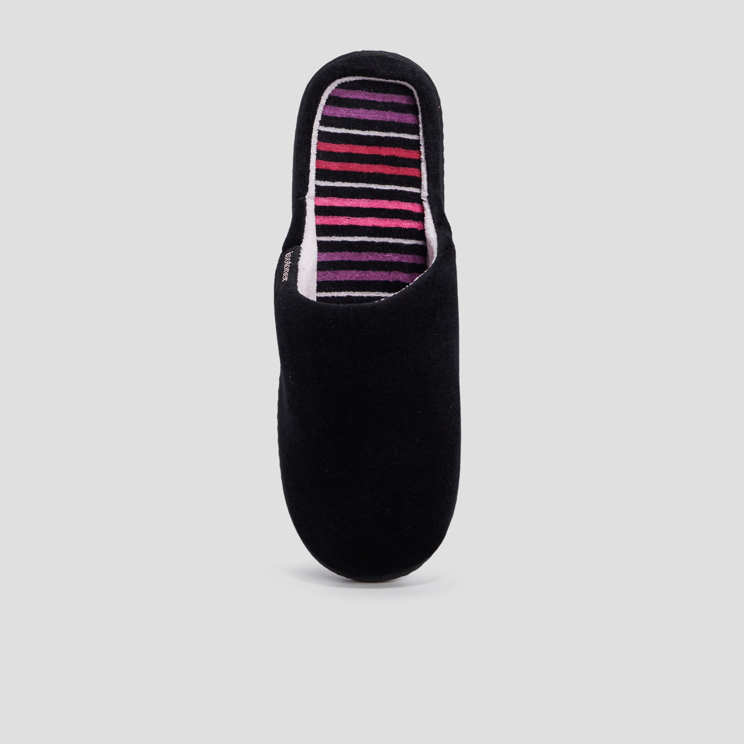 Chaussons femme et pantoufles Noir pas cher