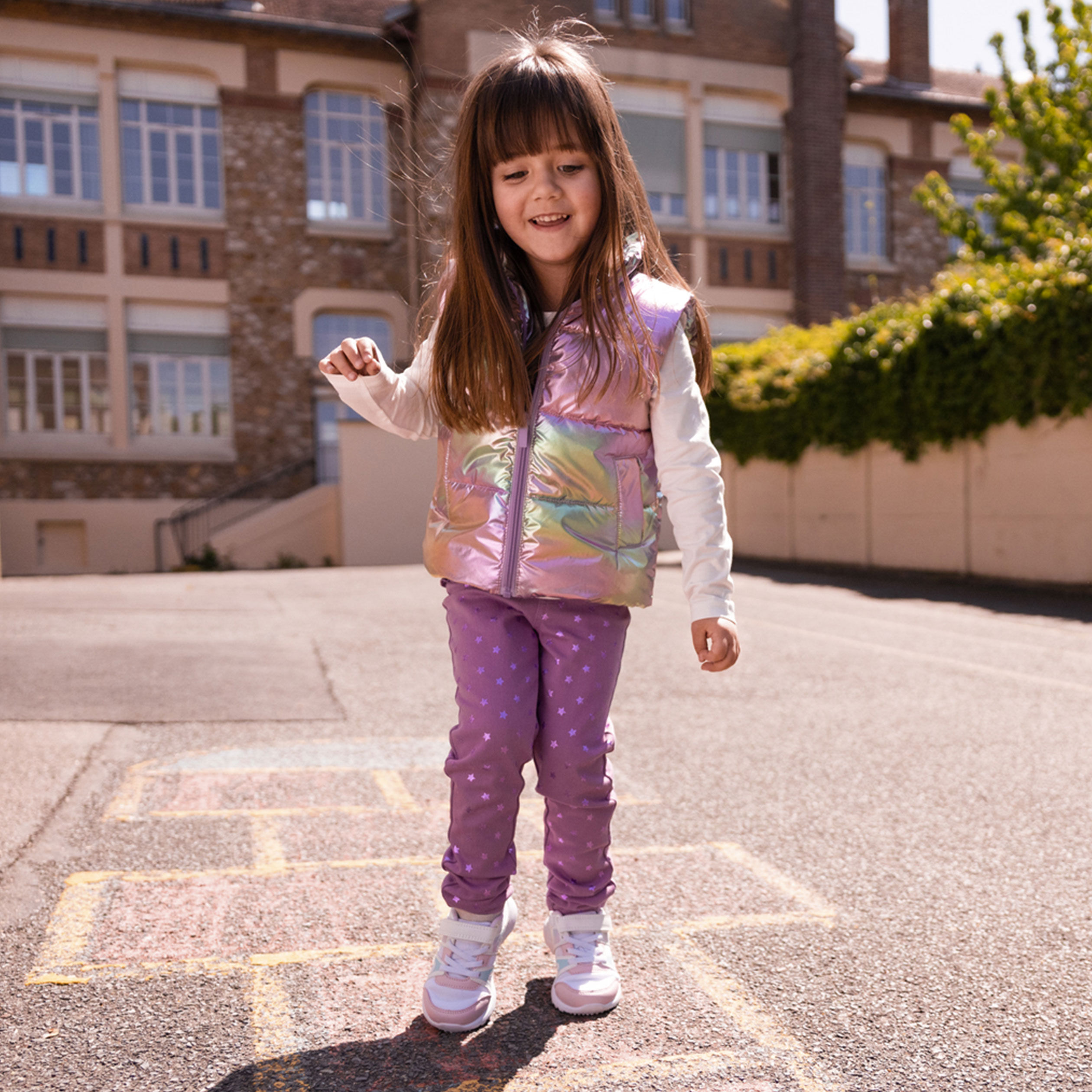 Legging pantalon Violet fille et enfant pas cher La Halle