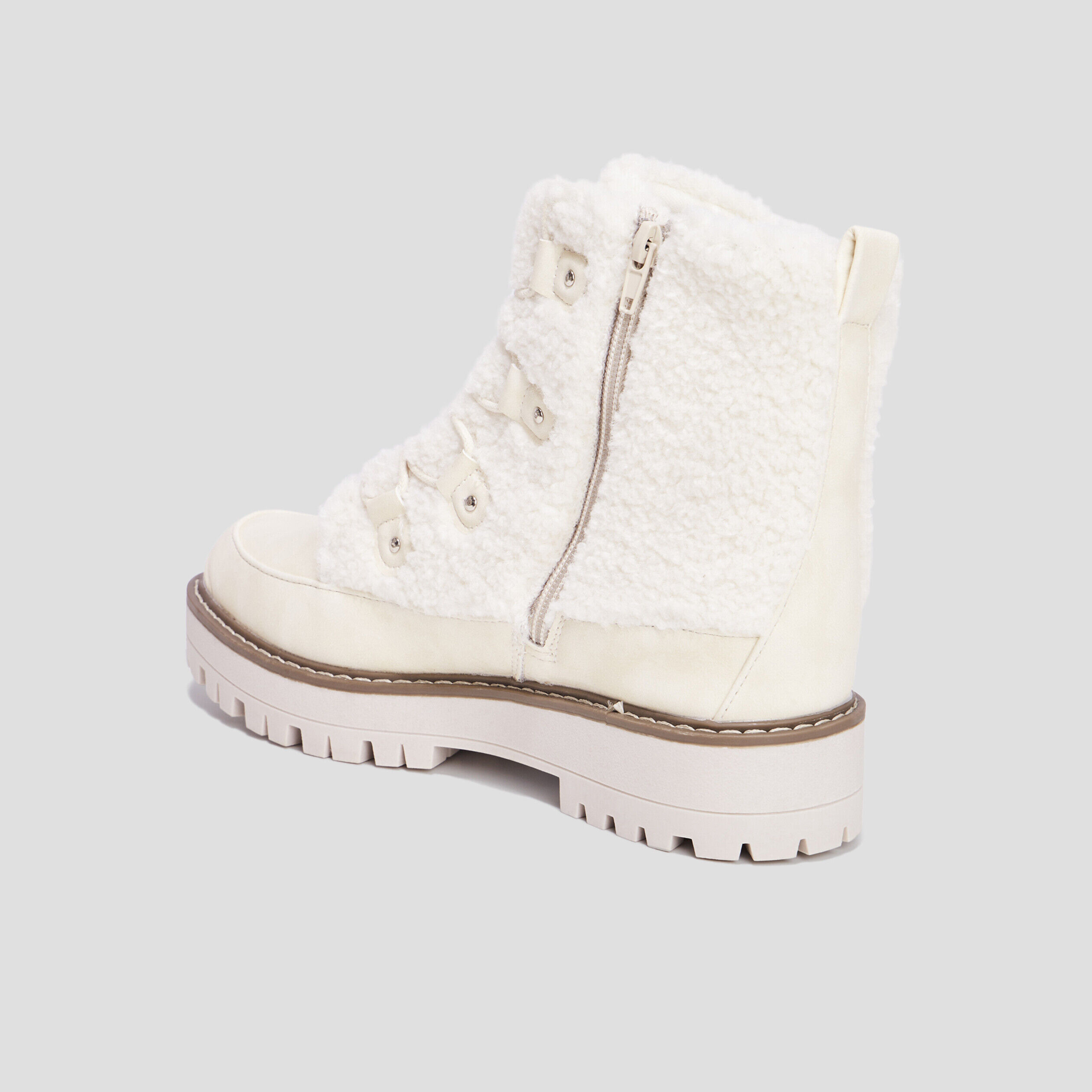 Bottines blanches femme store pas cher