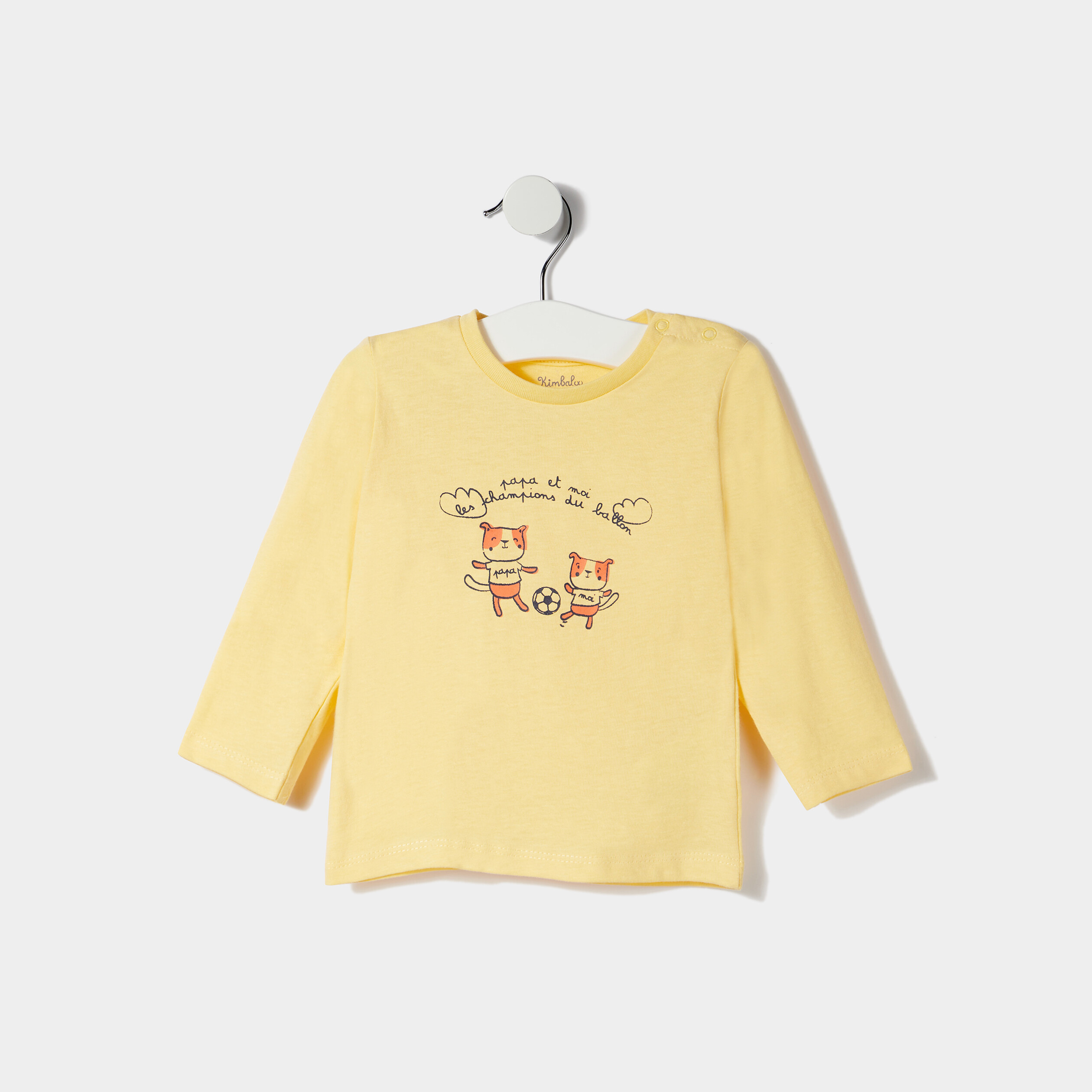 T shirt jaune pastel hot sale