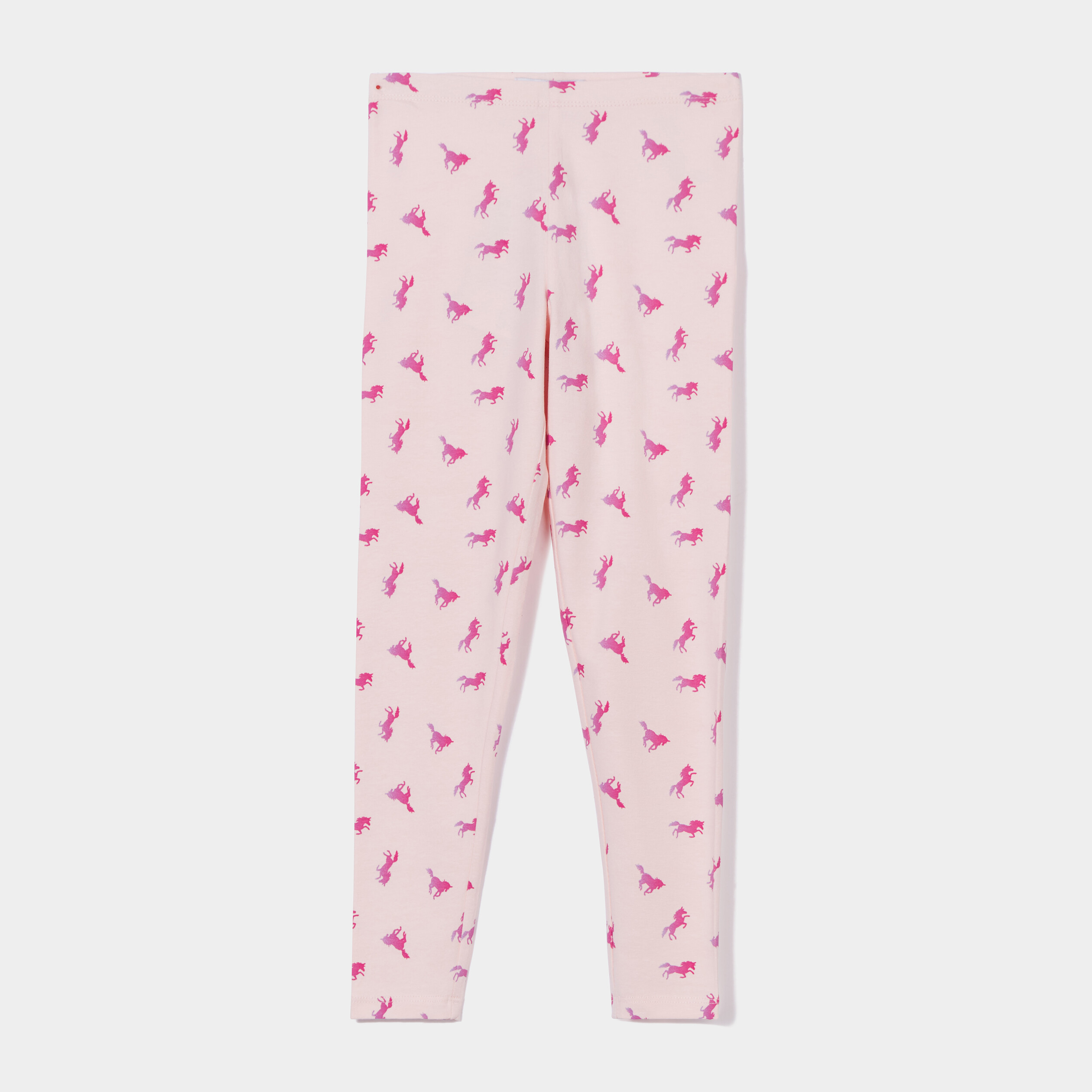 Legging lastiqu taille standard rose clair fille