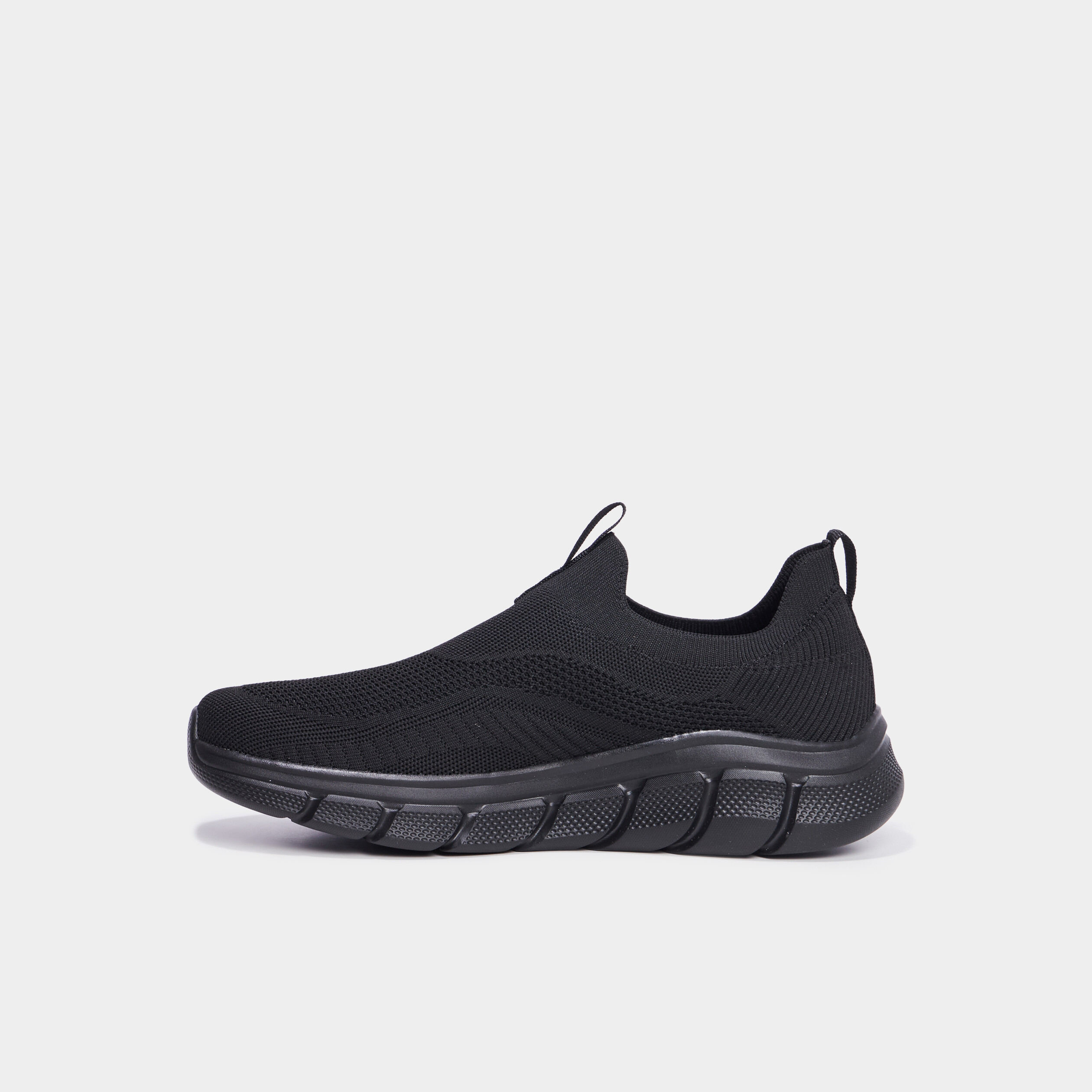 Baskets running Skechers Flex noir homme La Halle