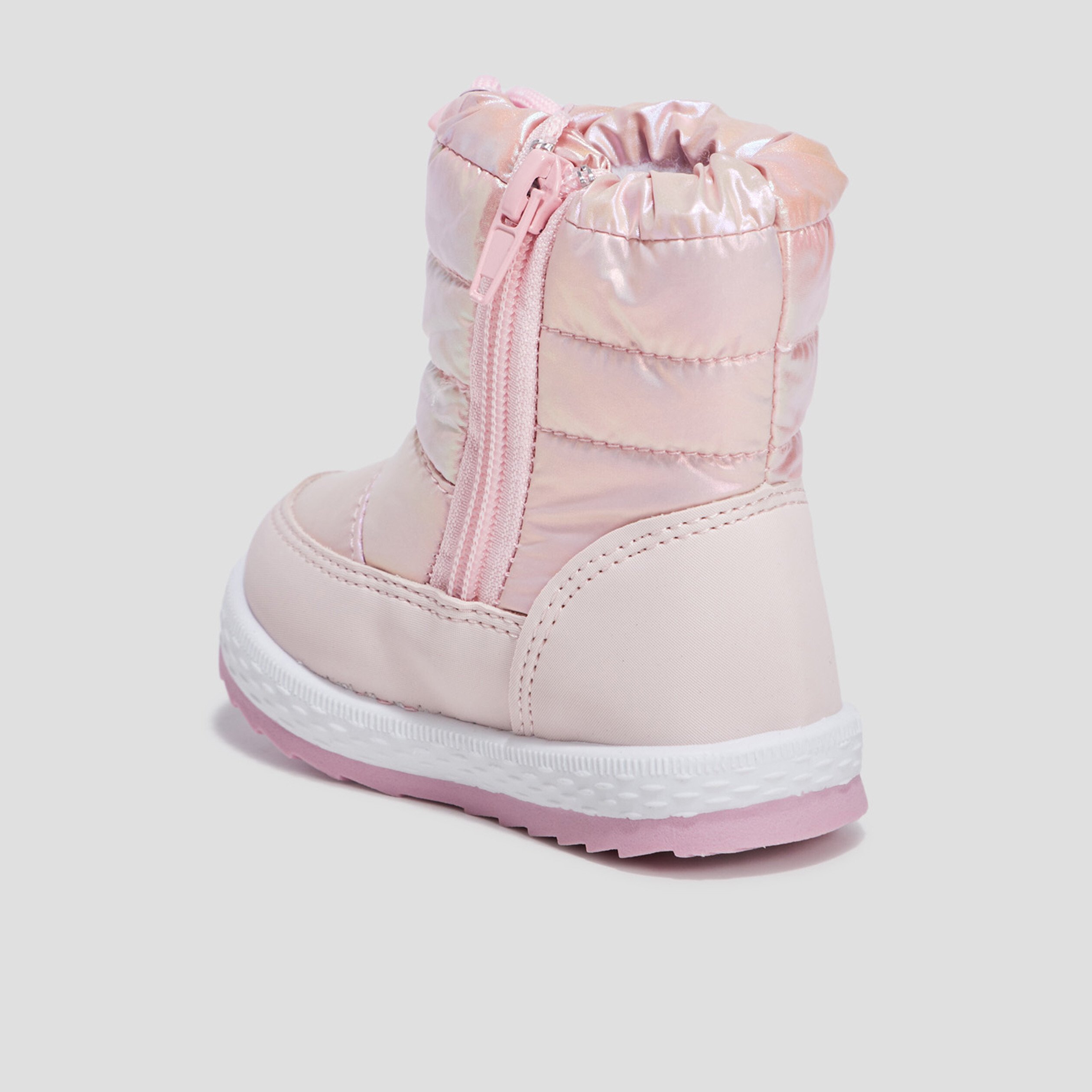 Bottes de neige lien de resserrage rose bebe fille La Halle