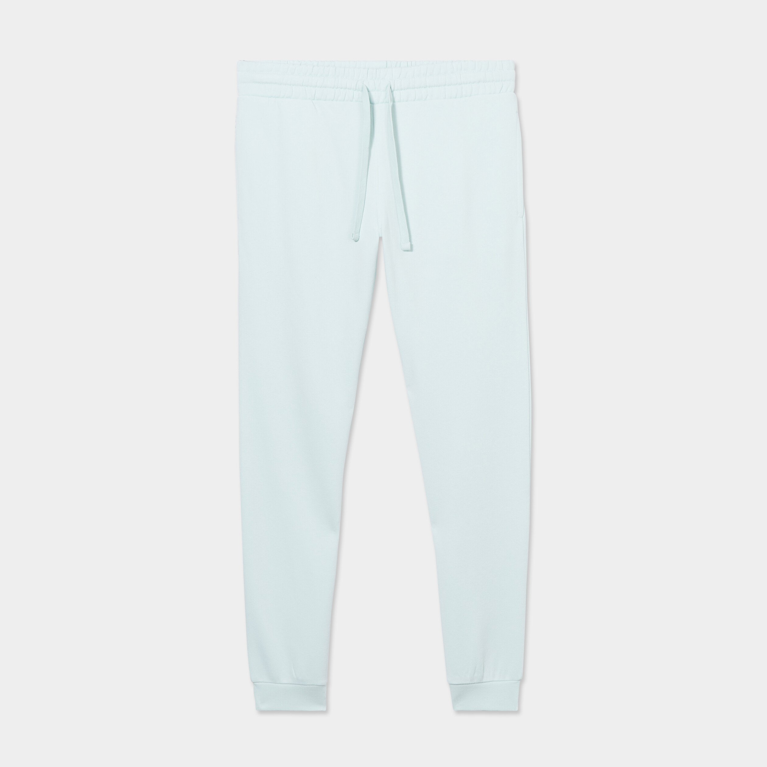 Pantalon Jogging Droit Molleton Vert Pastel Homme La Halle