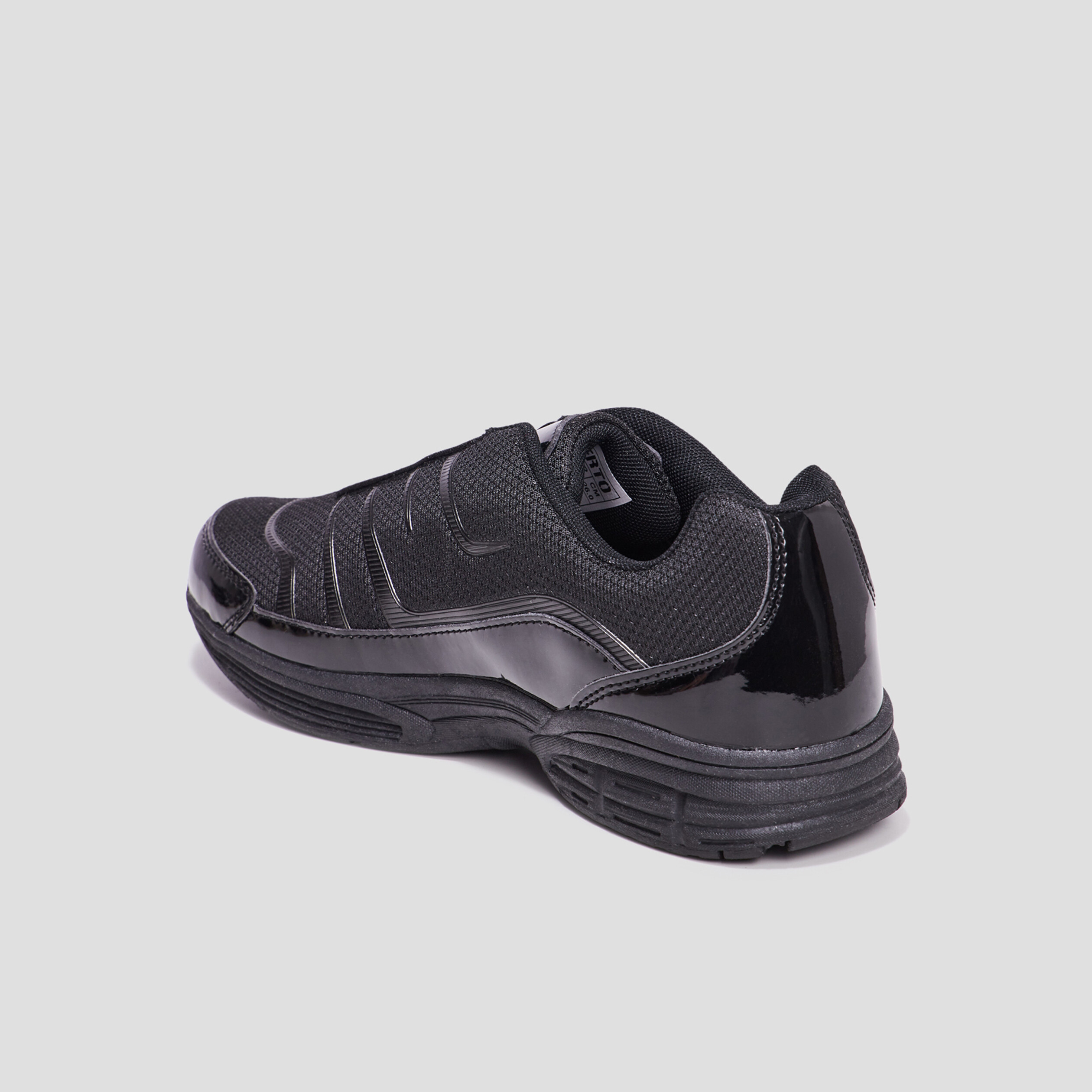 Femme | Chaussures en toile MISS LIBERTO Baskets compensées unies Noir Noir  > Ilmondodinone