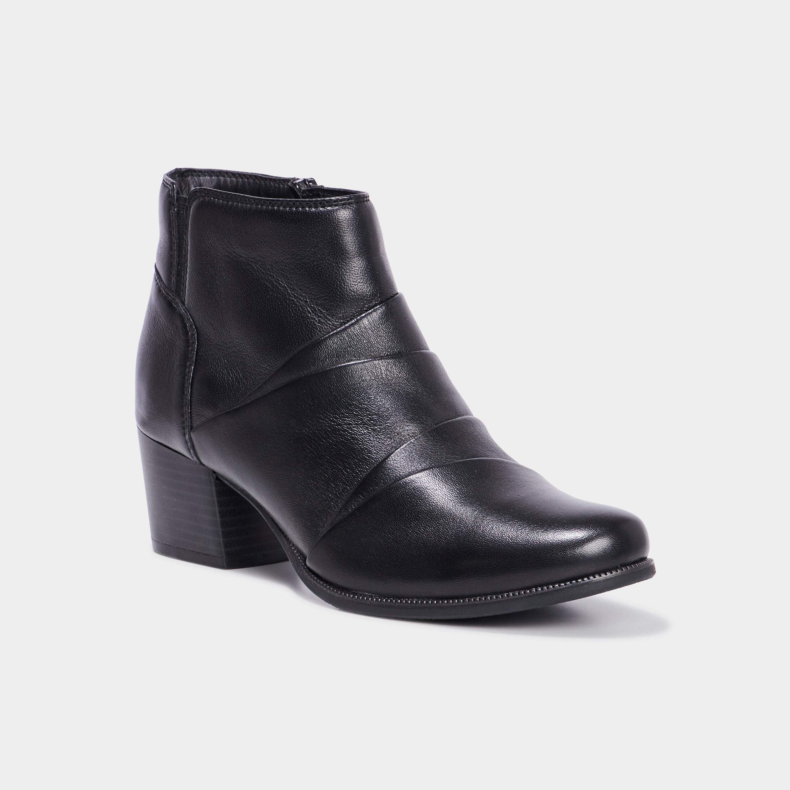 Orders boots femme cuir noir talon 5 cm