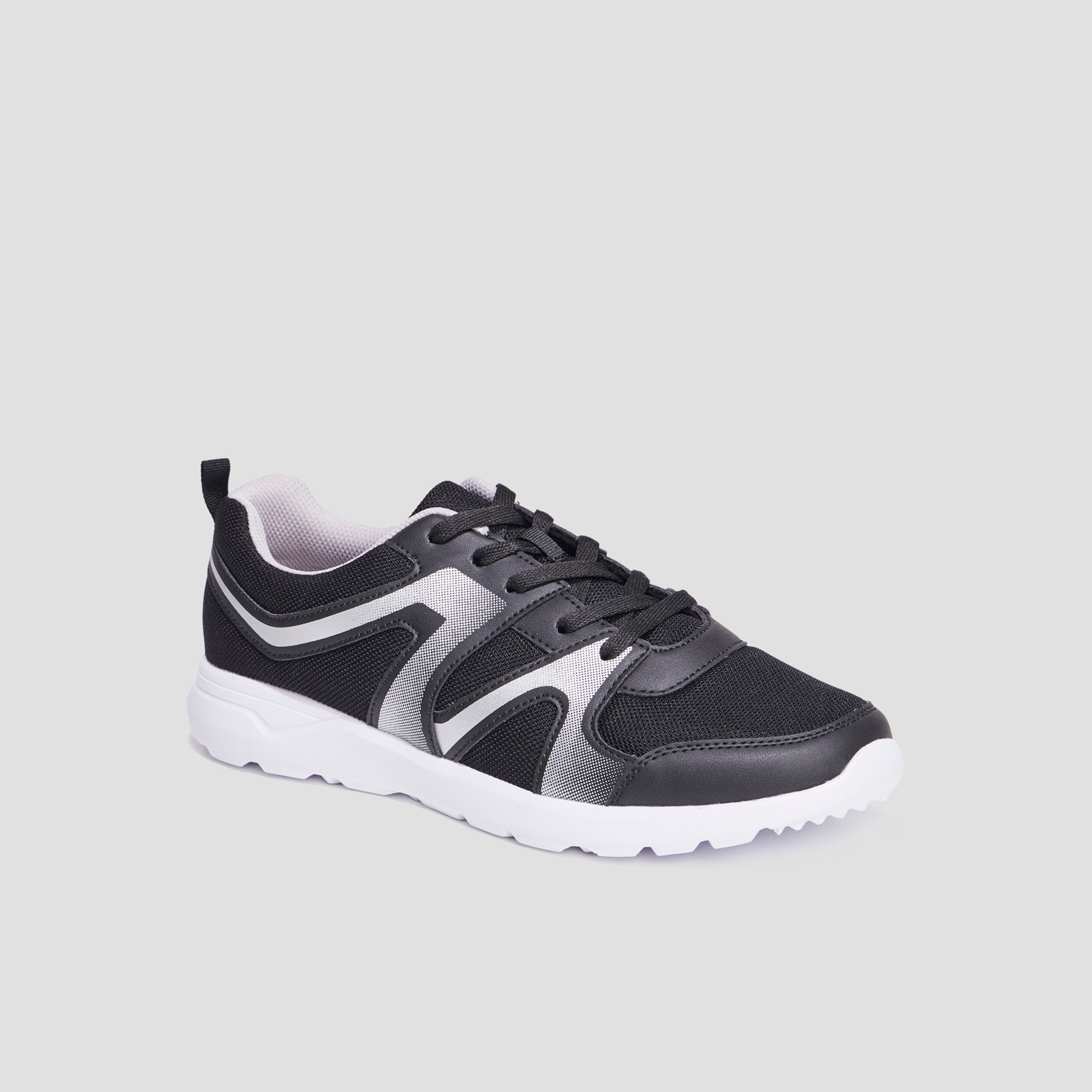 Baskets running lacets Rexited noir homme La Halle