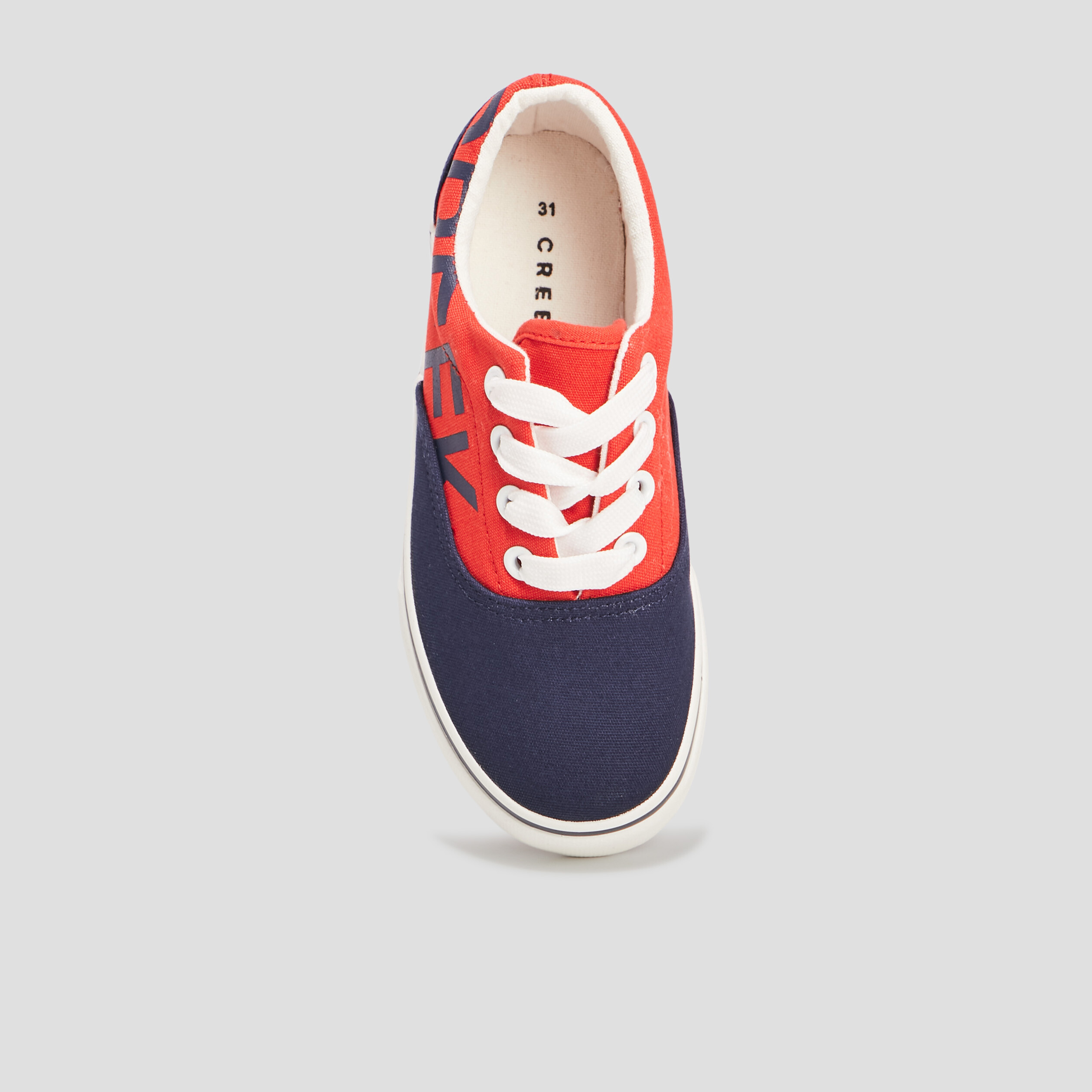 Tennis en toile lacets Creeks bleu marine gar on La Halle