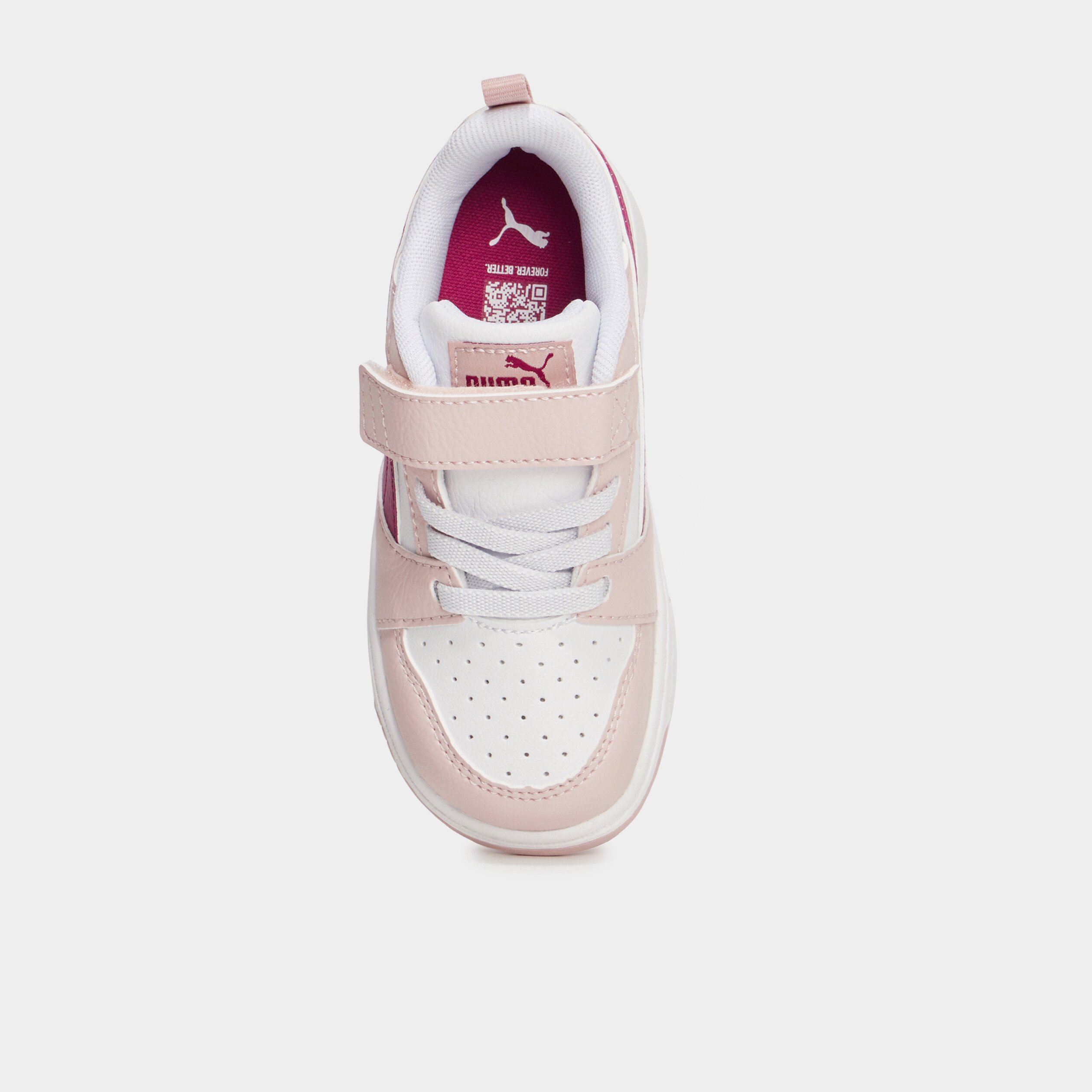 Tennis a lacets Puma Rebound rose fushia fille