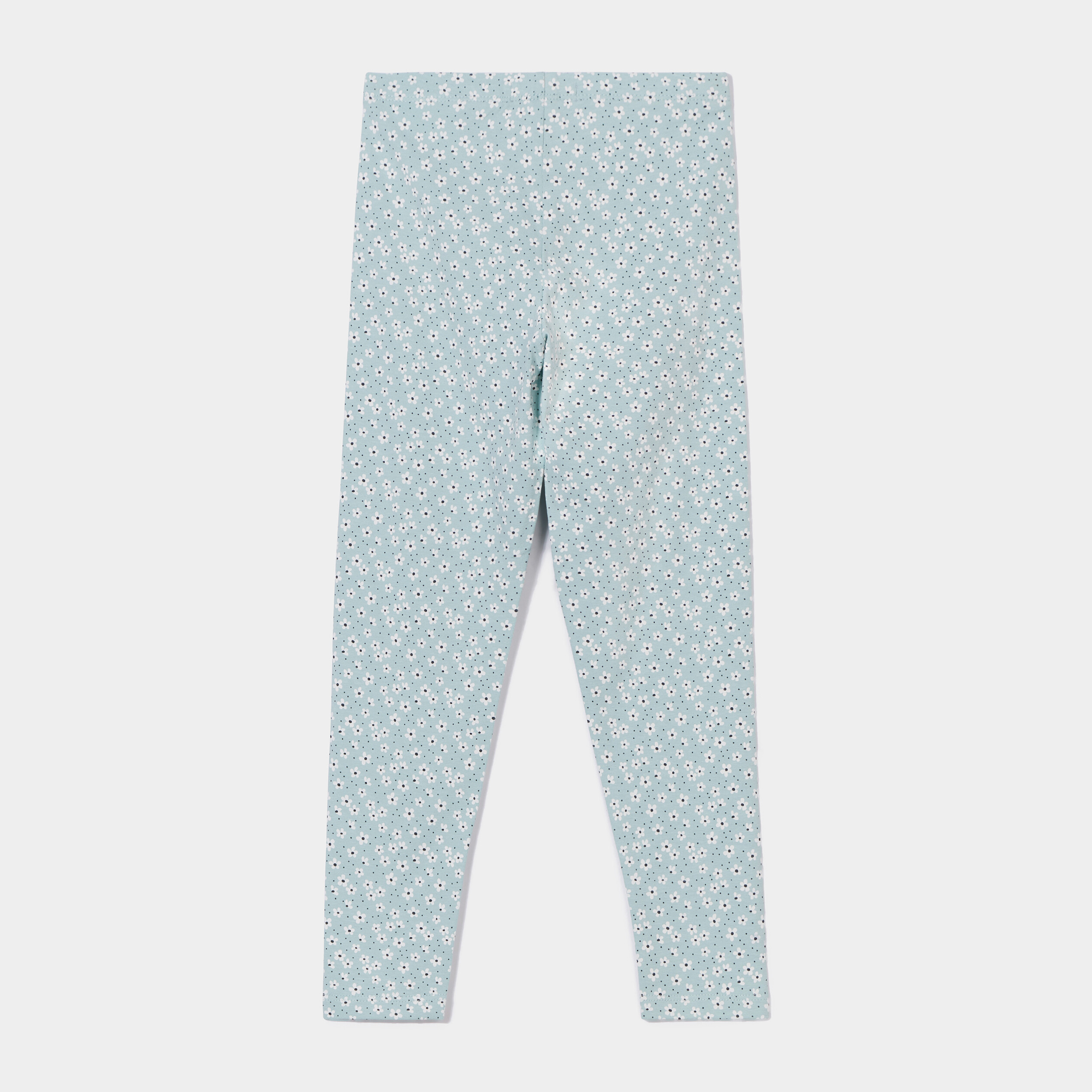 Legging lastiqu taille standard bleu gris fille