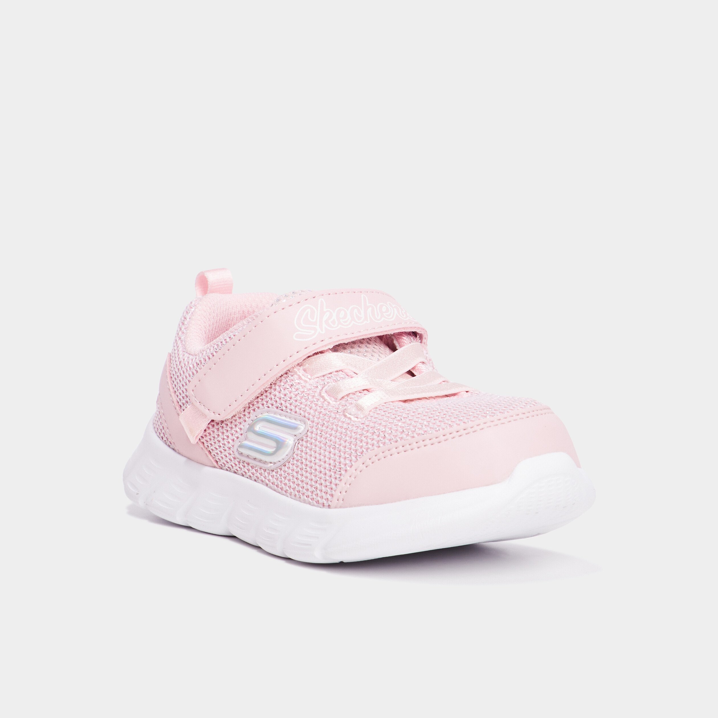 Baskets running Skechers Comfy Flex rose clair fille La Halle