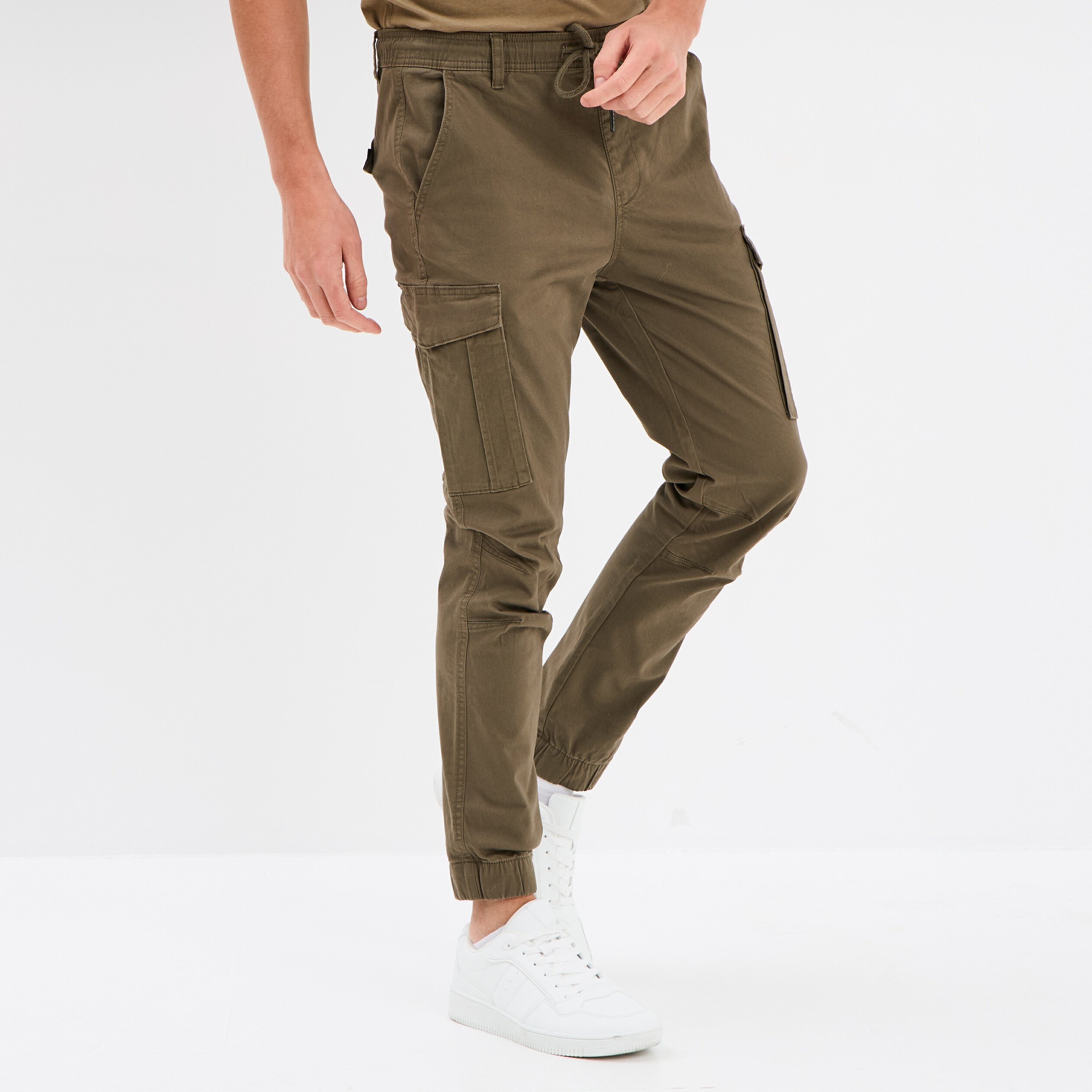 Fashion pantalon kaki cargo