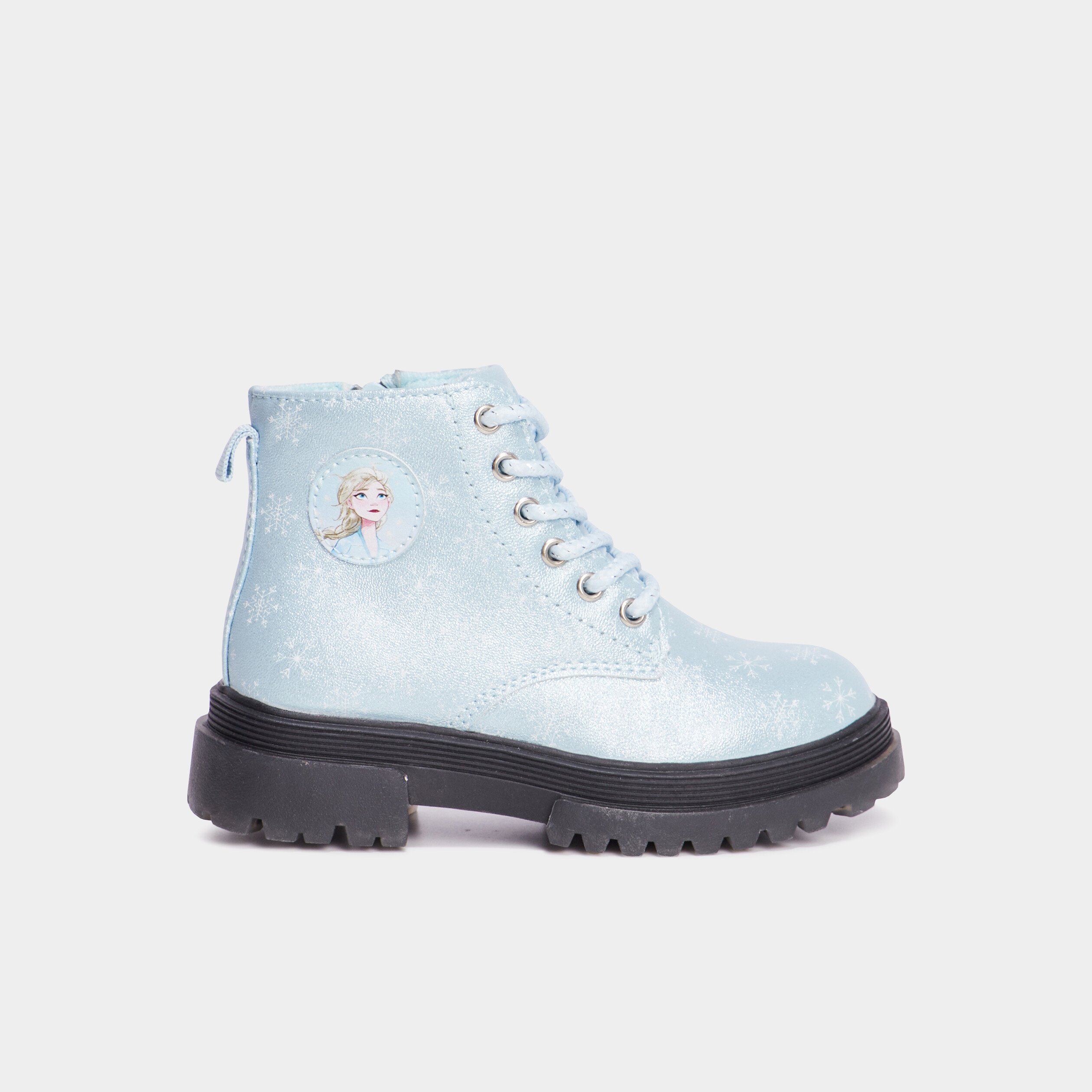 Bottines a lacets Reine des neiges bleu fille